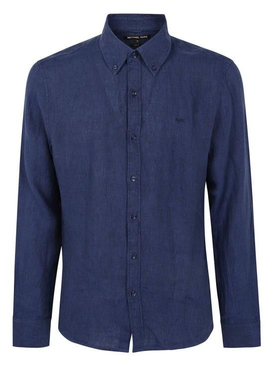 シャツ MICHAEL KORS Men Long Tops CS4400H4YT 663 Pink Linen Shirt | Michael Kors [US]