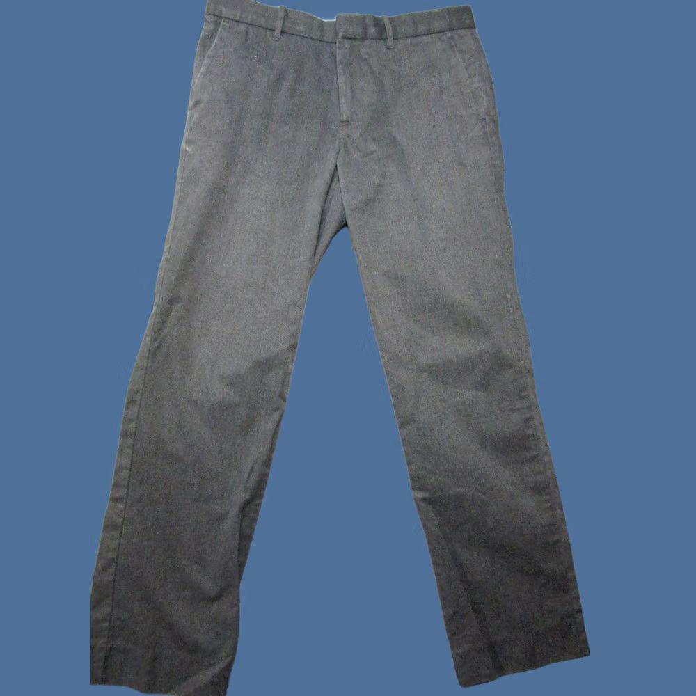 Gap Gap Khakis Pants Mens 34x32 Gray Tailored Straight Fit Chino Office Casual Size US 34 / EU 50 - 1 Thumbnail