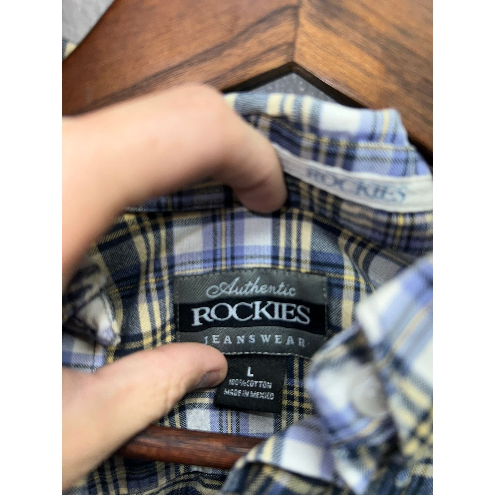 Vintage Vintage Women's Rockies Authentic Jeanswear Shirt VTG Large Size L / US 10 / IT 46 - 6 Thumbnail
