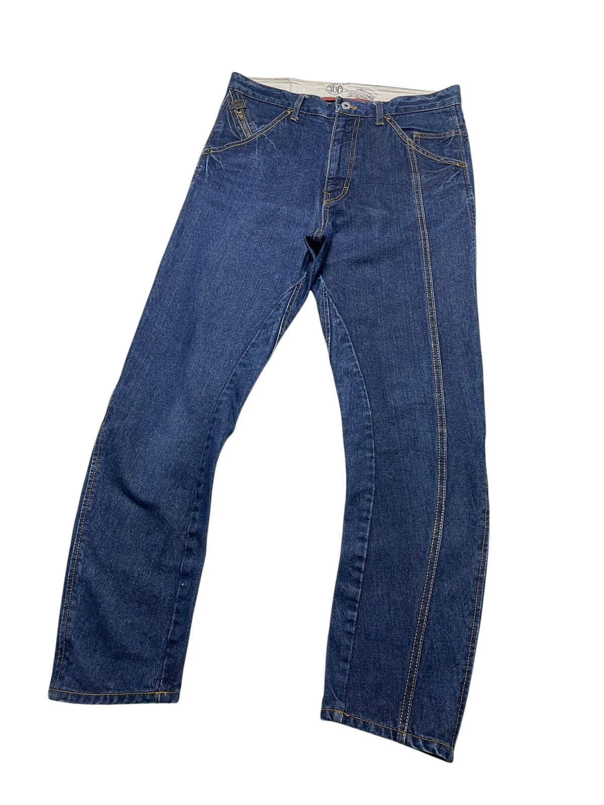 Tornado Mart 2000’s Double Name - Curve W/ Leather Pocket Pants Size US 30 / EU 46 - 2 Thumbnail