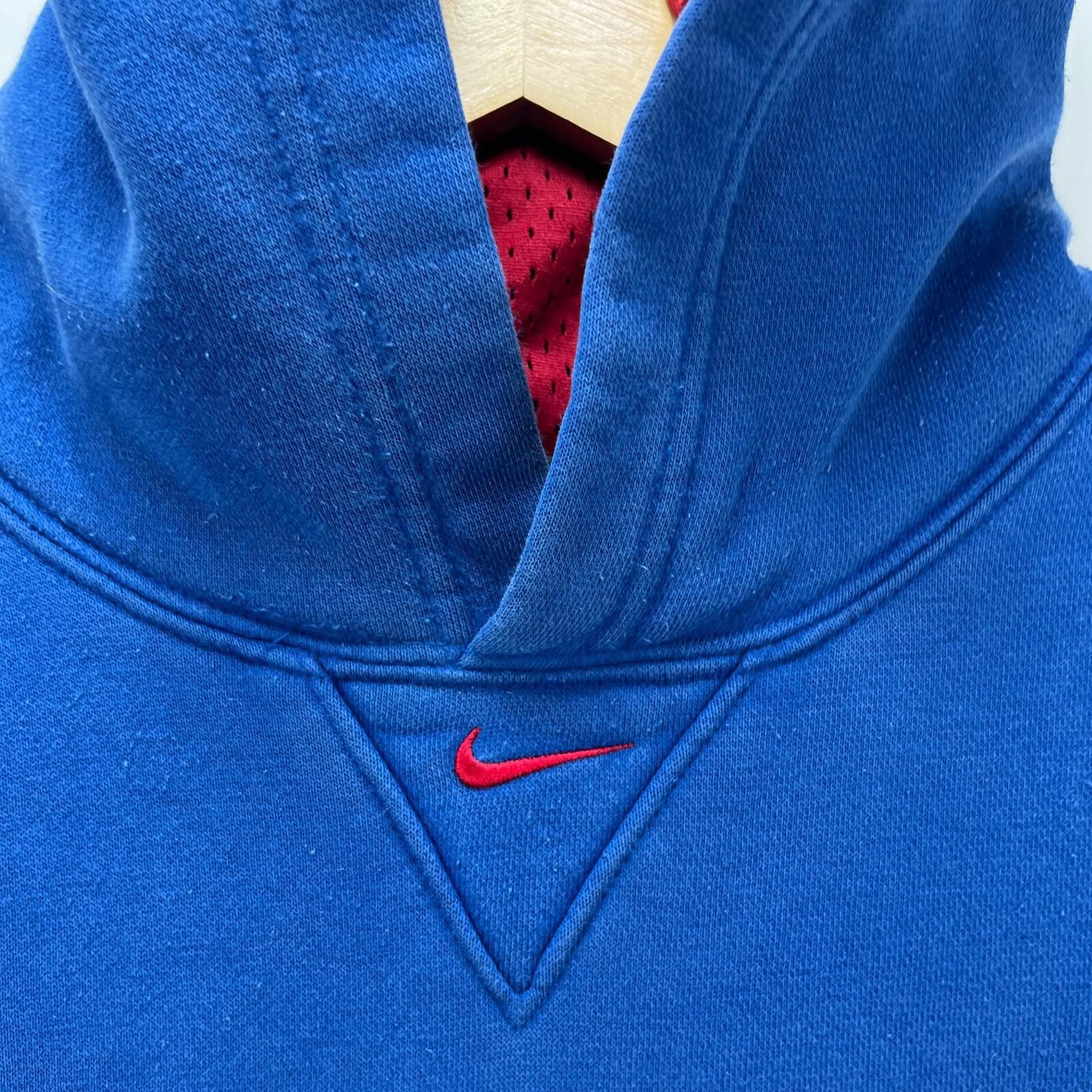 Nike Vintage Nike Middle Swoosh Chicago Cubs Hoodie 2XL Size ONE SIZE - 5 Thumbnail
