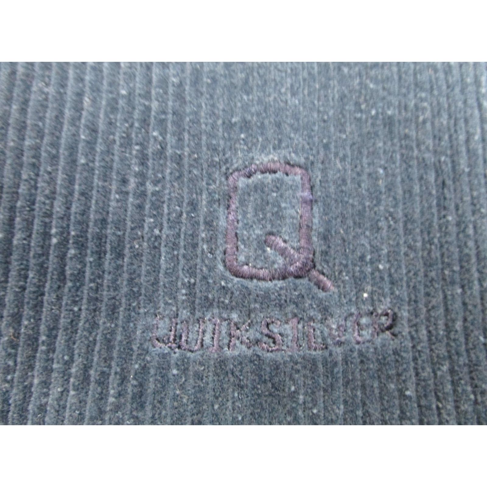 Quiksilver VINTAGE Quiksilver Corduroy Shirt Mens Medium Navy Blue Button-Front 90s Surfer Embroidered Logo Mens Size US M / EU 48-50 / 2 - 5 Thumbnail