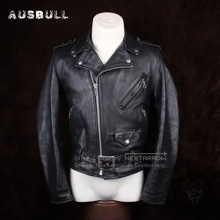 Schott Schott Vintage Vintage leather jacket Size US XXS / EU 40 - 1 Thumbnail