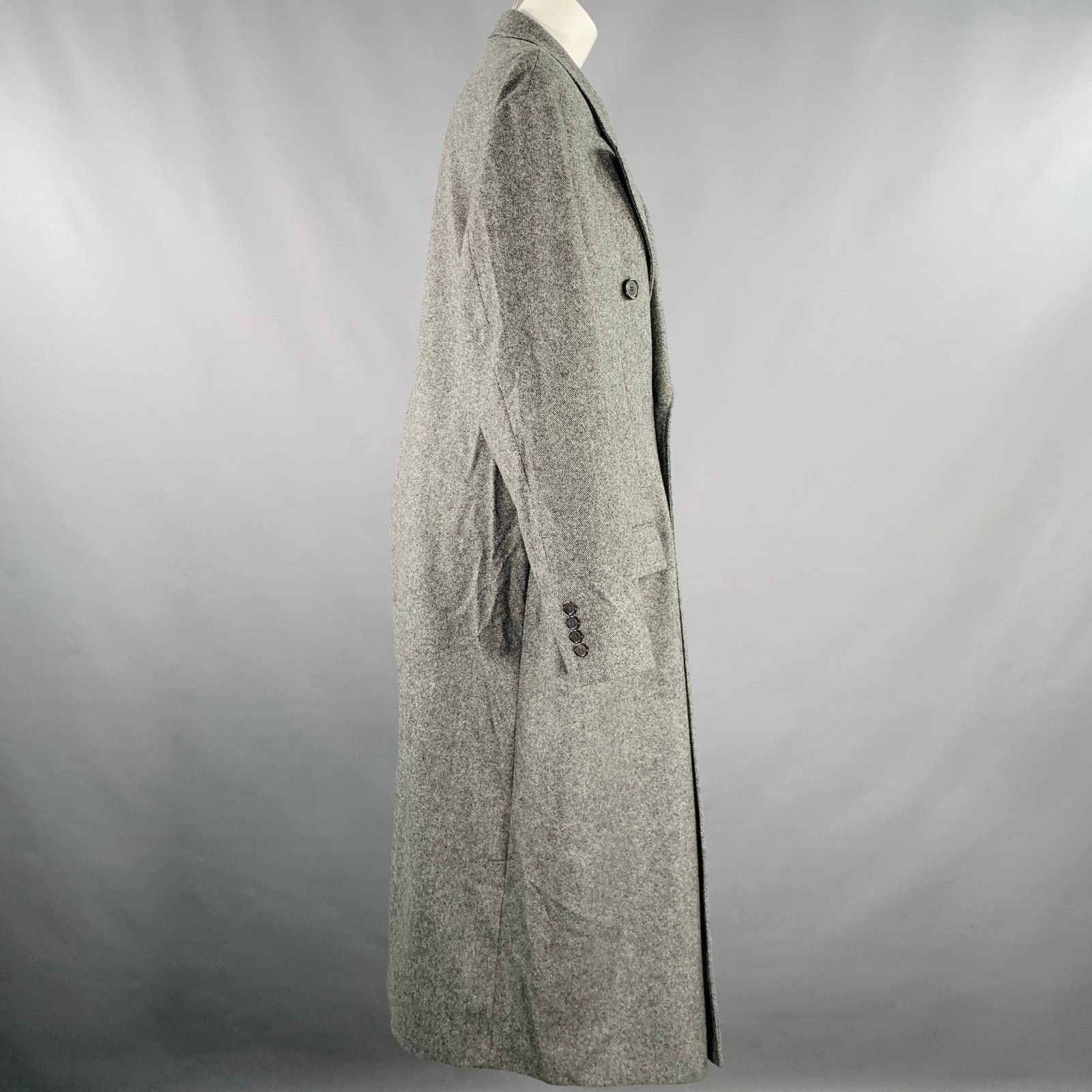 rokh ROKH Size S Grey Wool Tweed Oversized Coat Size S / US 4 / IT 40 - 2 Thumbnail