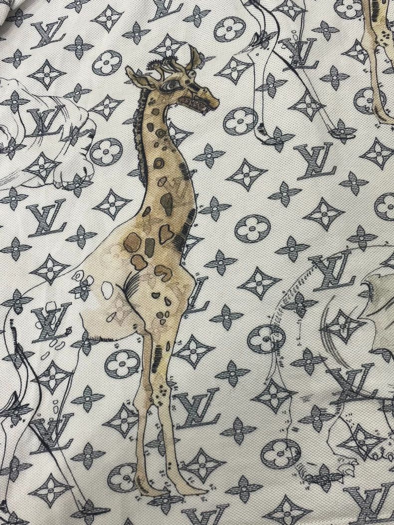 Louis Vuitton Louis Vuitton White full logo old flower zoo lapel short s Size US XS / EU 42 / 0 - 2 Thumbnail