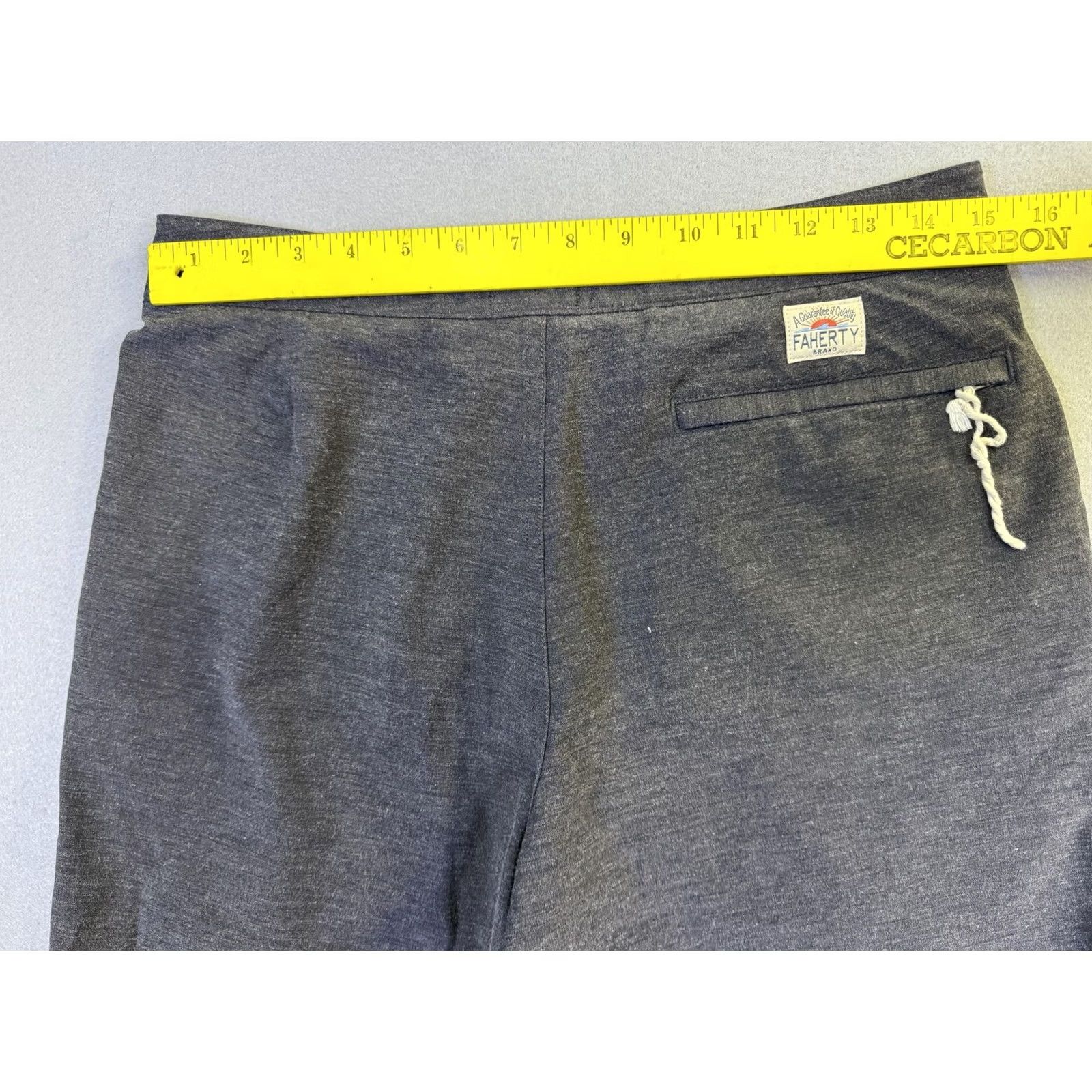 Faherty Faherty All Day Shorts Mens 29 Gray Hybrid Chino Drawstring Stretch Performance Size US 29 - 7 Thumbnail