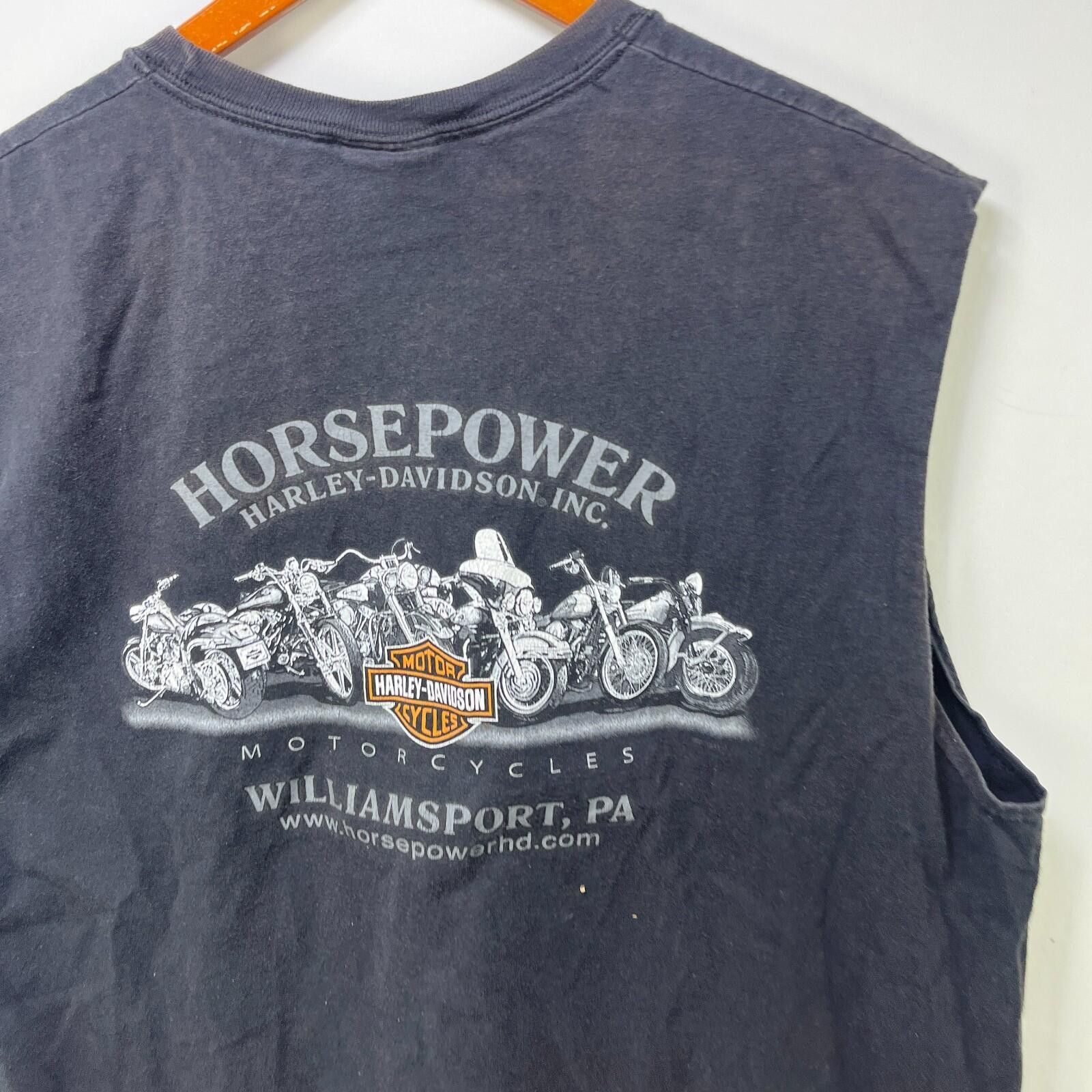 Harley Davidson Vintage Harley Davidson Faded Sleeveless Shirt XL Size US XL / EU 56 / 4 - 5 Thumbnail