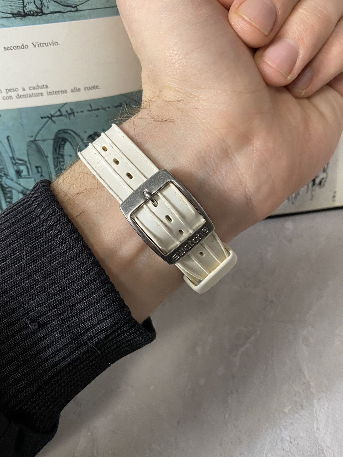 Swatch Swiss Swatch Irony Watch: Day/Date, White Strap, Day/Date Size ONE SIZE - 10 Thumbnail