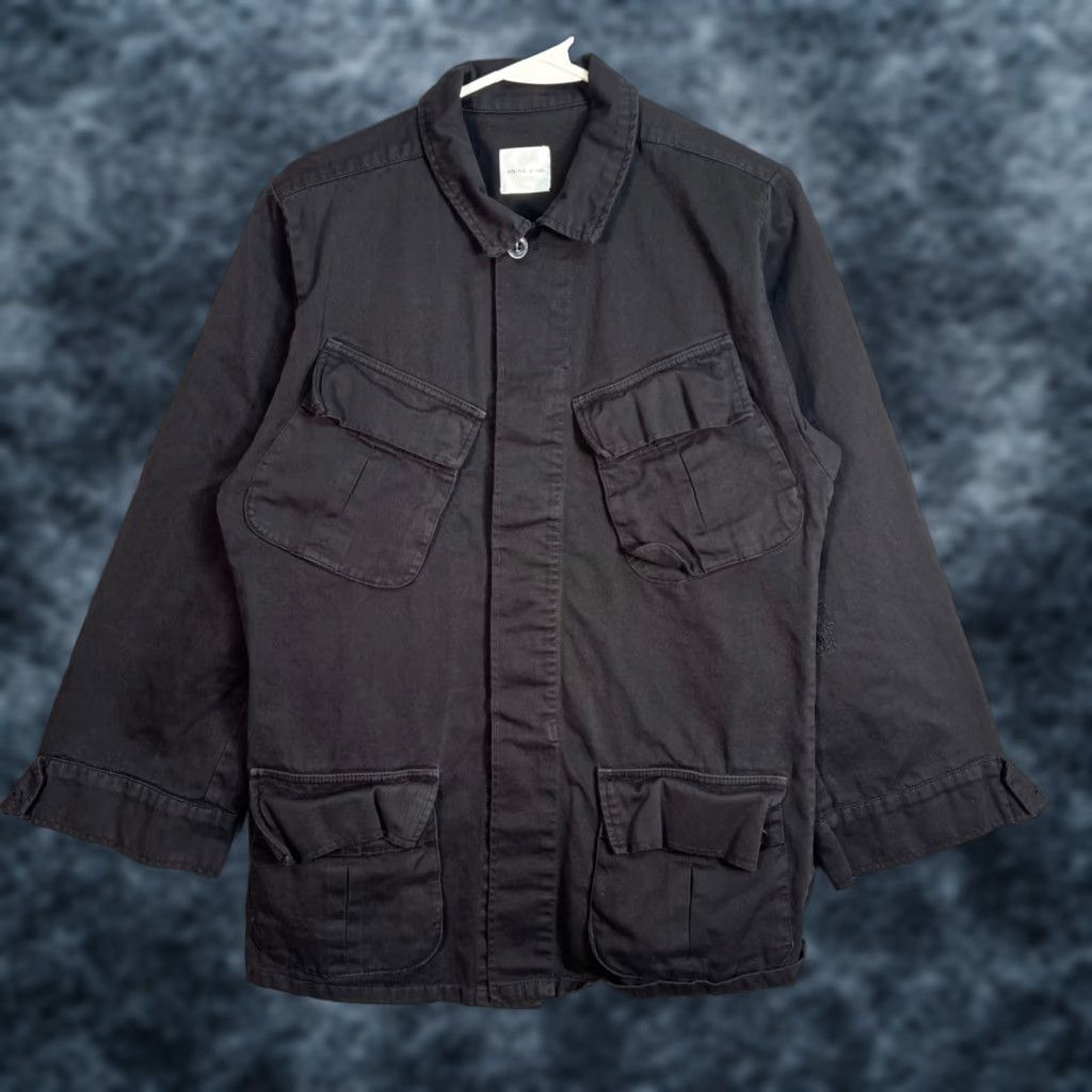 Anine Bing ANINE BING Jacket Womens Size XS Black Utility Military 100% Cotton Button Long Sleeve Casual Military Jacket Womens XS Black ANINE BING Size XS / US 0-2 / IT 36-38 - 1 Thumbnail