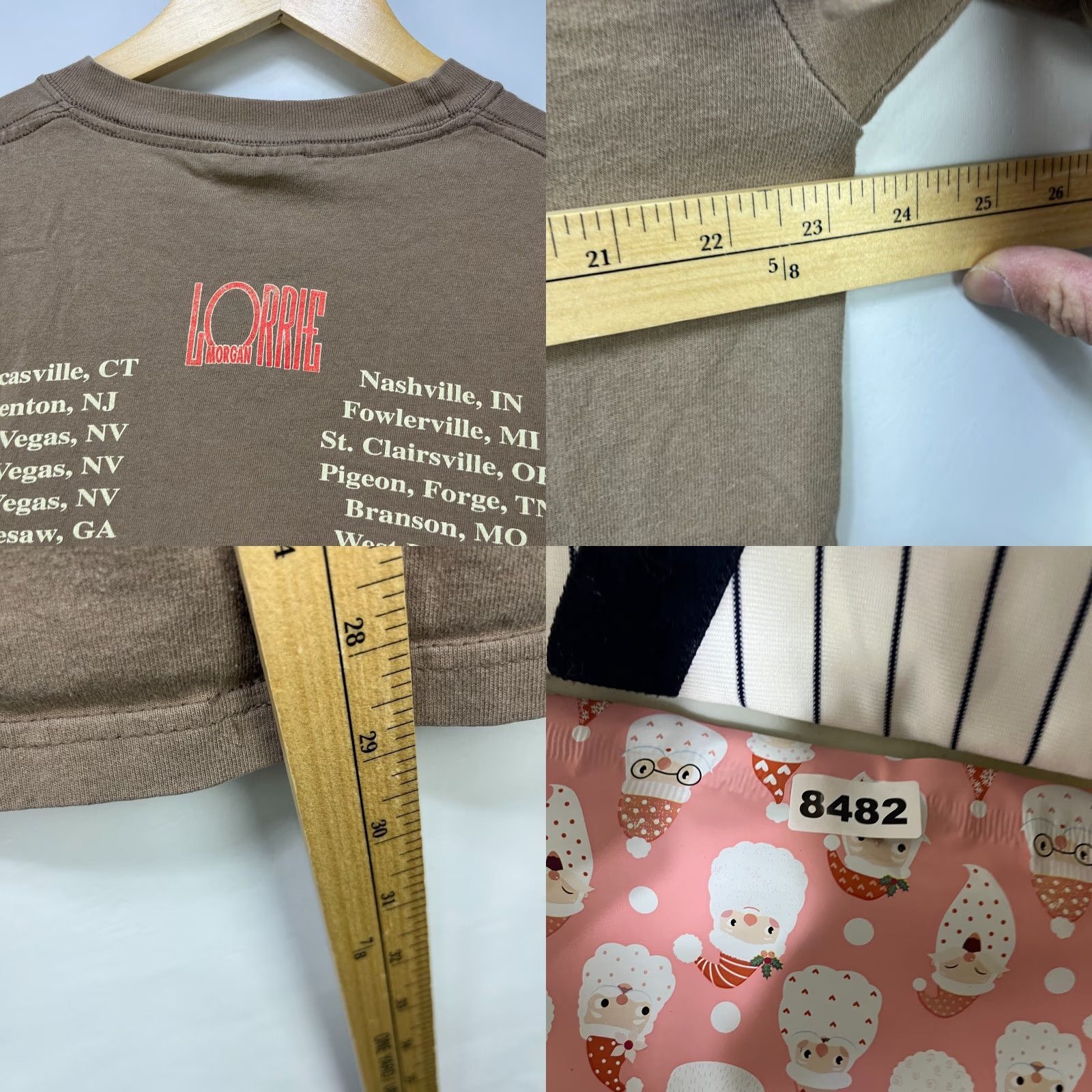 Hanes VINTAGE Lorrie Morgan Tour T Shirt XL Hanes Brown Men XL T-Shirt Vintage 90s Fans Mens Size US XL / EU 56 / 4 - 8 Thumbnail