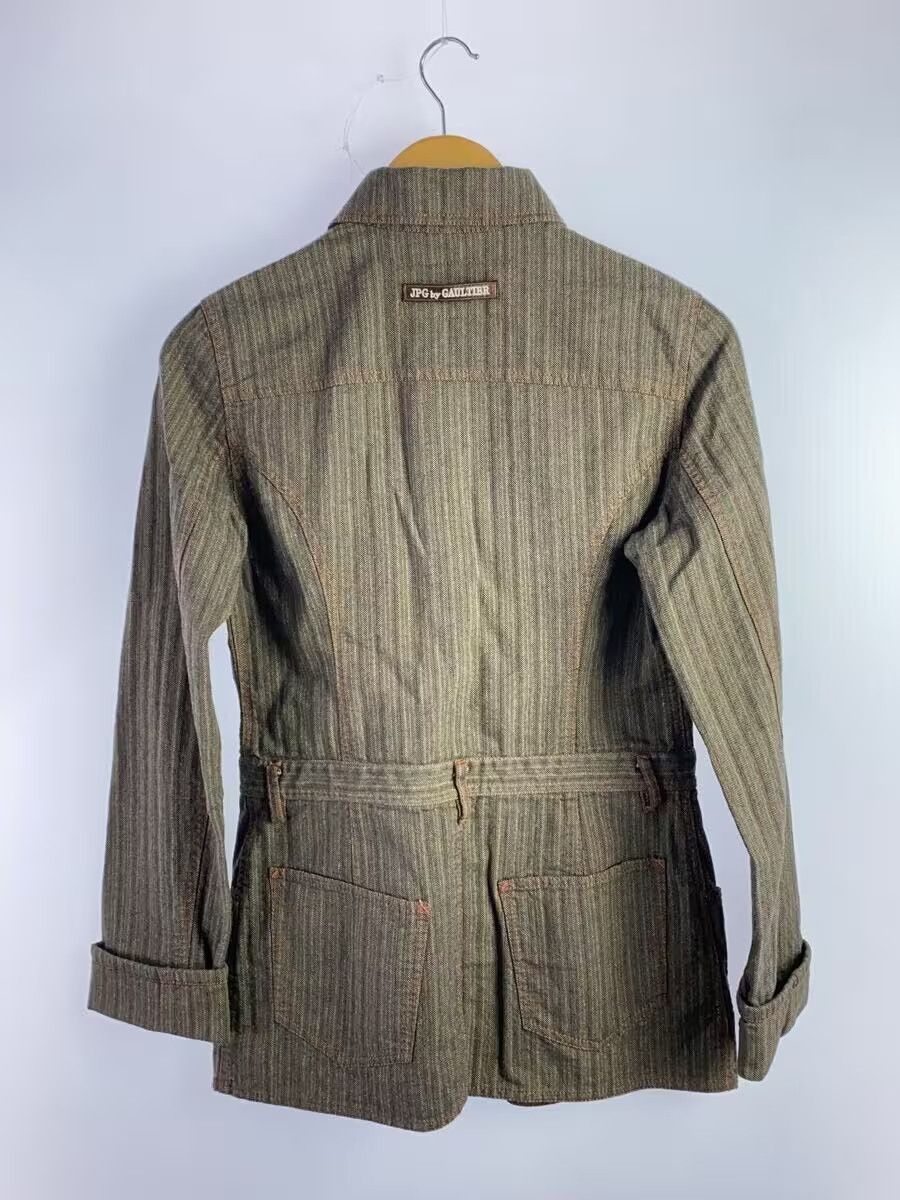 Jean Paul Gaultier Striped Herringbone Denim Jacket Size S / US 4 / IT 40 - 2 Thumbnail