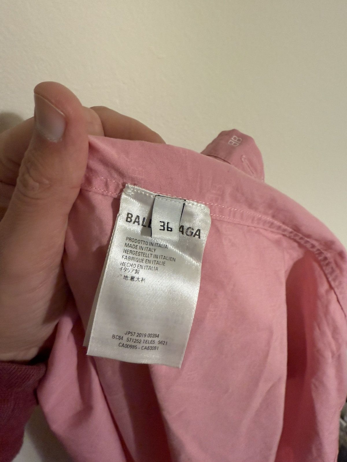 Balenciaga Balenciaga Short Sleeve Shirt Made in Italy Size US L / EU 52-54 / 3 - 7 Thumbnail