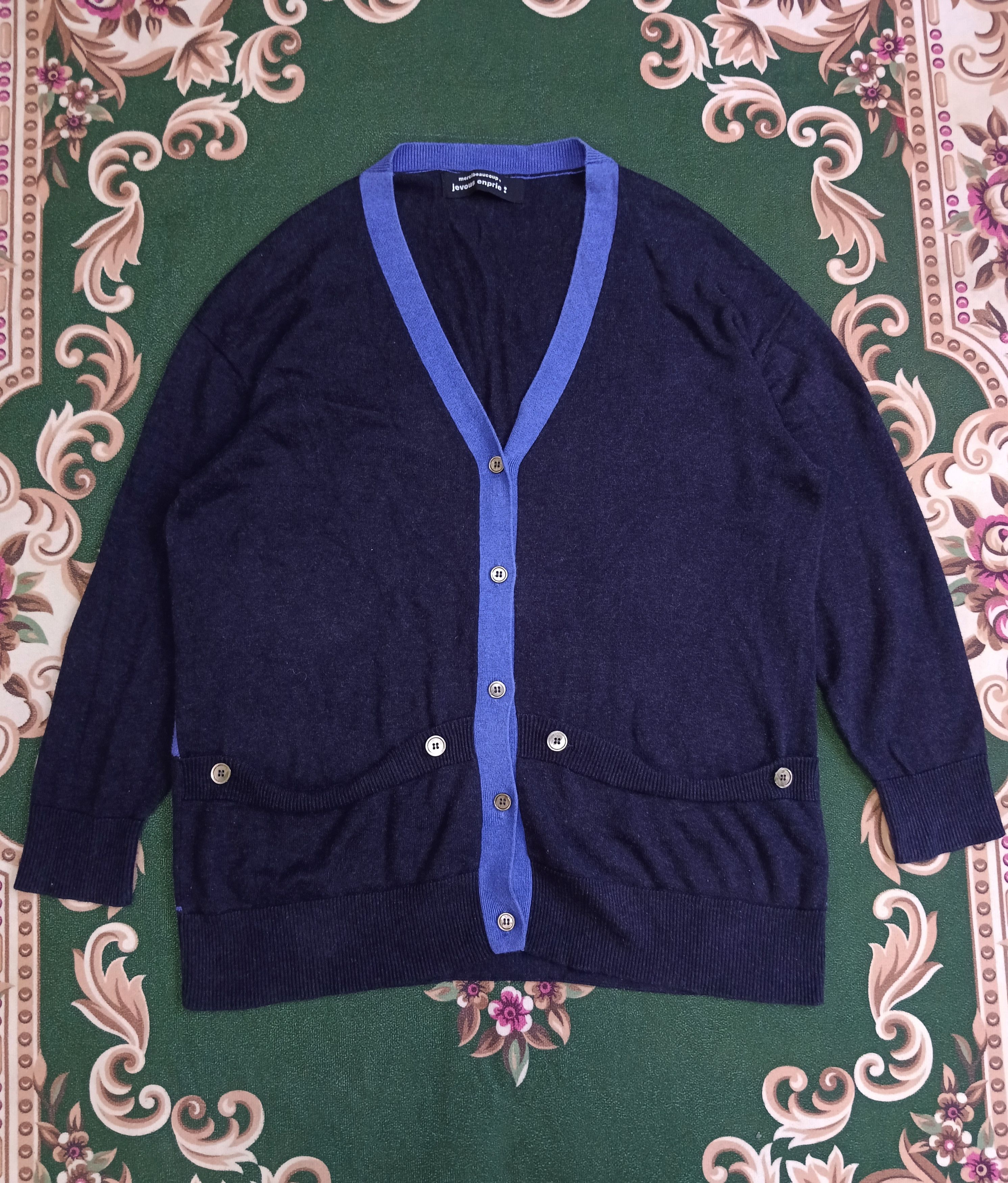 Issey Miyake × mercibeaucoup ISSEY MIYAKI MERCIBOUCOUP CARDIGAN KNIT Size US M / EU 48-50 / 2 - 2 Thumbnail
