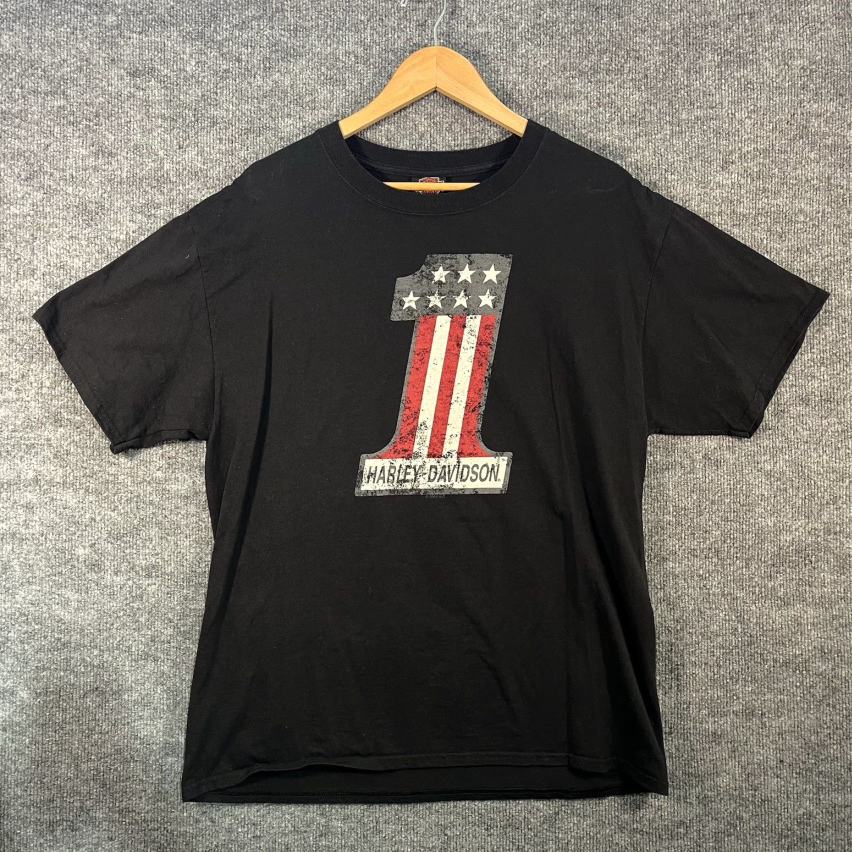 Harley Davidson Harley-Davidson T-Shirt Adult Large Black Graphic Print Cotton Blend California Southern California 60th Anniversary Mens Size US L / EU 52-54 / 3 - 3 Thumbnail
