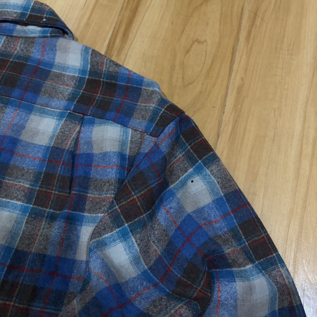 Pendleton Vintage pendleton wool shirt blue plaid Size US L / EU 52-54 / 3 - 7 Thumbnail