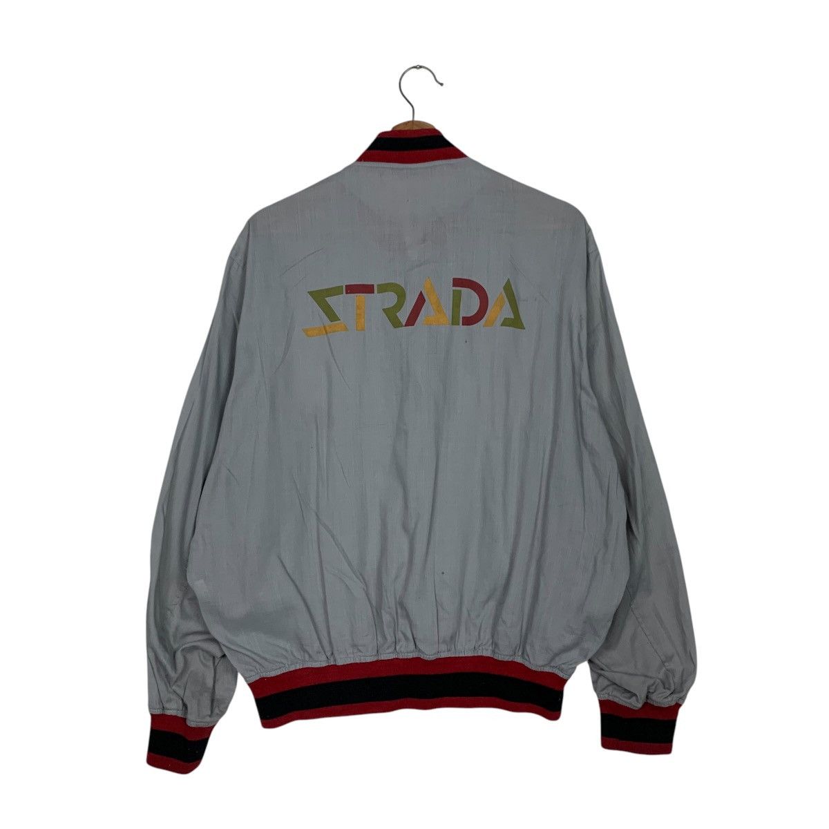 Vintage Vintage 90s STRADA Big Logo Bomber Jacket #2709-C122 Size US M / EU 48-50 / 2 - 1 Thumbnail
