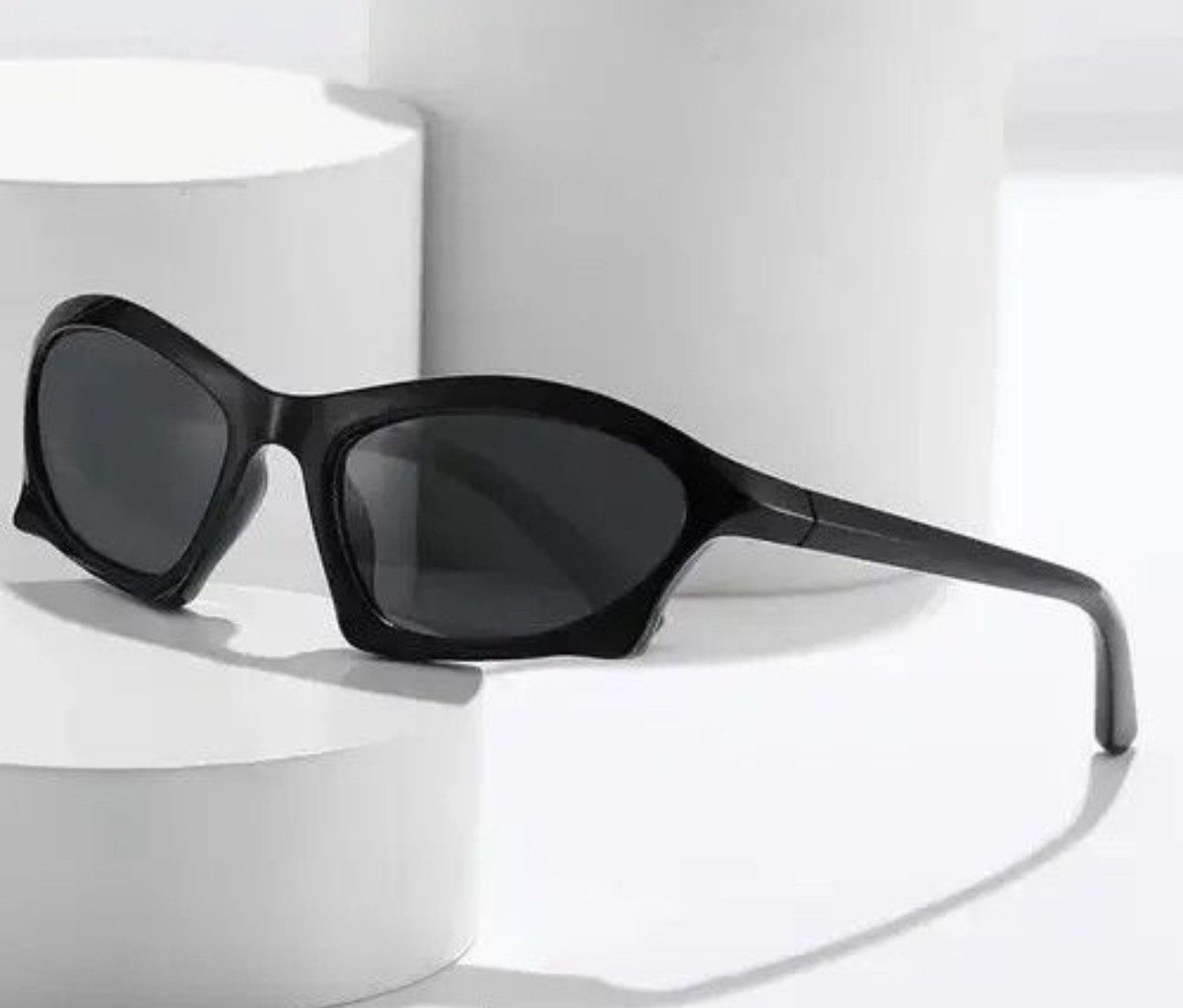 Designer × Electric Visual Square Irregular Summer Holiday Sunglass Size ONE SIZE - 1 Thumbnail