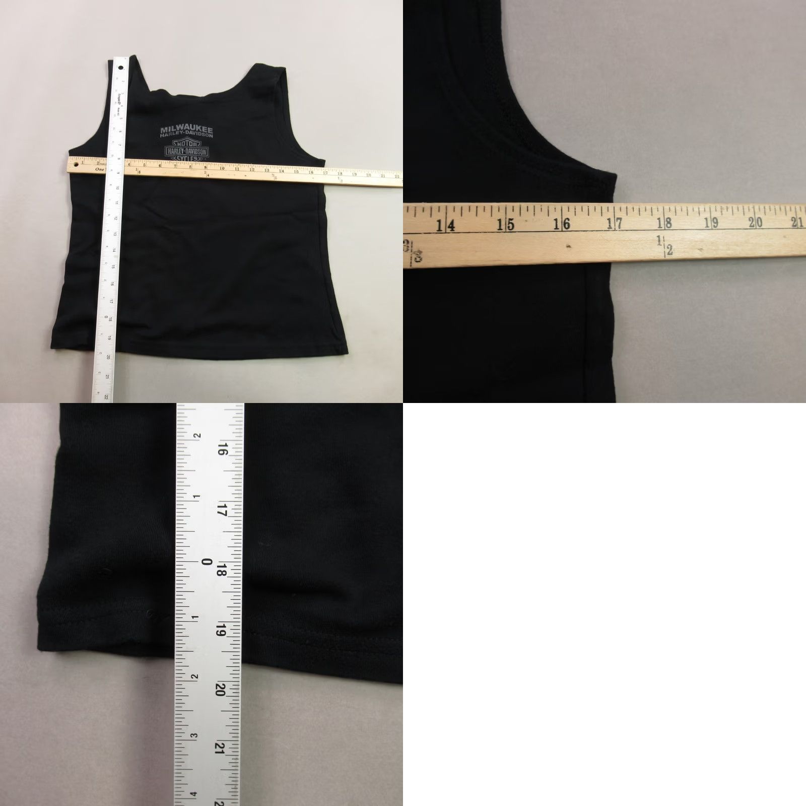 Harley Davidson Harley-Davidson Shirt Womens XL Sleeveless Black Crew Neck Lightweight Casual Knit Logo All Seasons Travel Outdoor Motorcycle Mens Girls Womens Size XL / US 12-14 / IT 48-50 - 8 Thumbnail