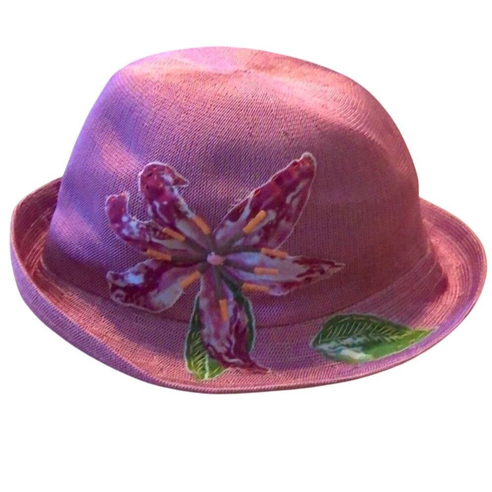 Kangol Kangol OS Embroidered Bucket Hat Floral Rose Pink Vintage HT Size ONE SIZE - 3 Thumbnail