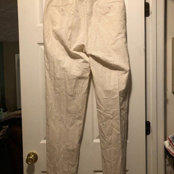 Other Alan lebow men's new cream 100%cotton pants size: 36/36 Size US 36 / EU 52 - 7 Thumbnail