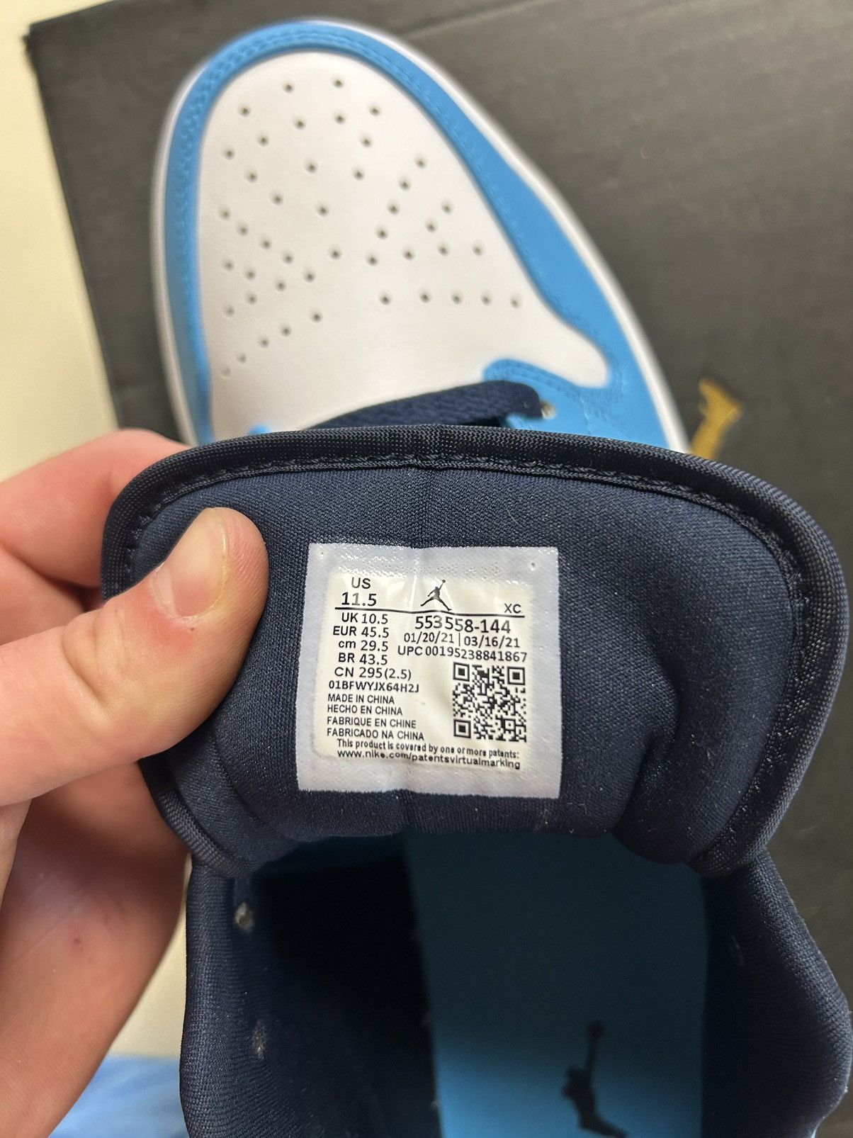 Jordan Brand Jordan 1 low unc Size US 11.5 / EU 44-45 - 8 Thumbnail