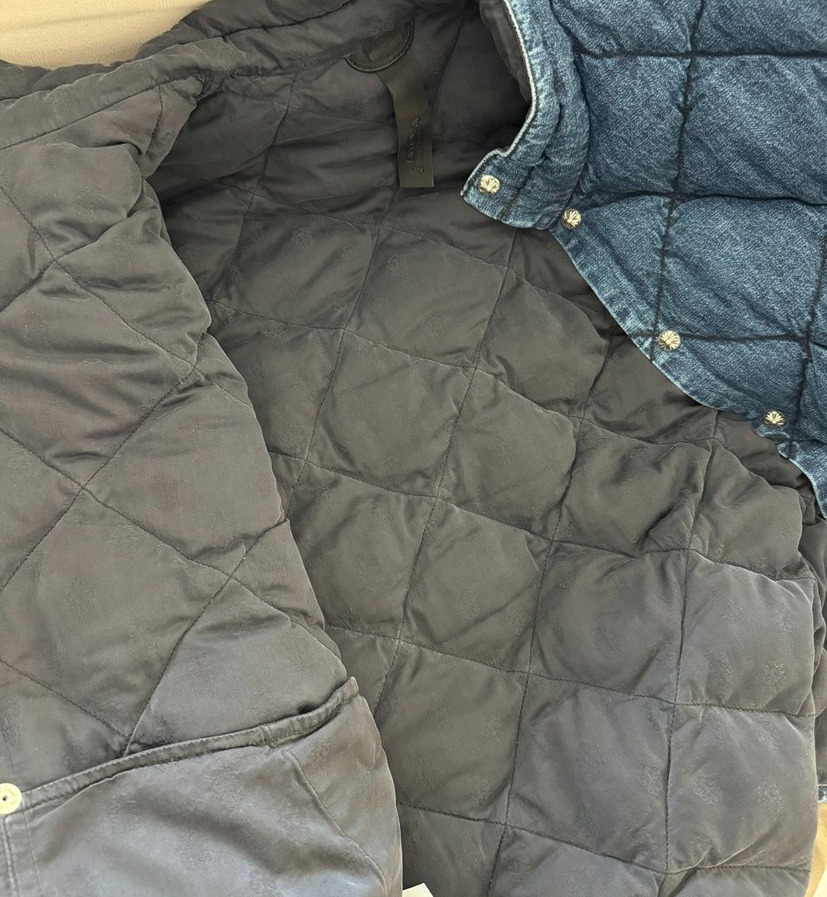 Chrome Hearts Denim puffer lined jacket Size US L / EU 52-54 / 3 - 4 Thumbnail