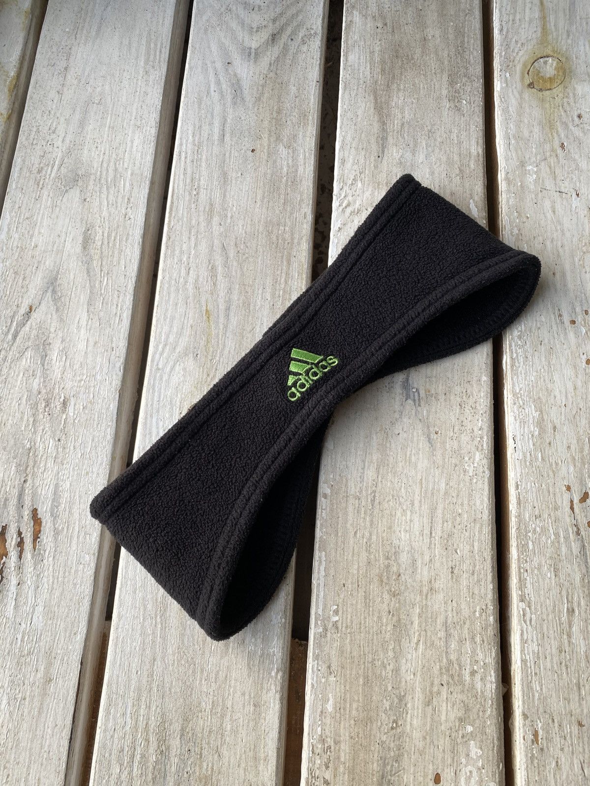 Adidas × Vintage 90s Adidas Vintage Printed Fleece Head Band Size ONE SIZE - 1 Thumbnail