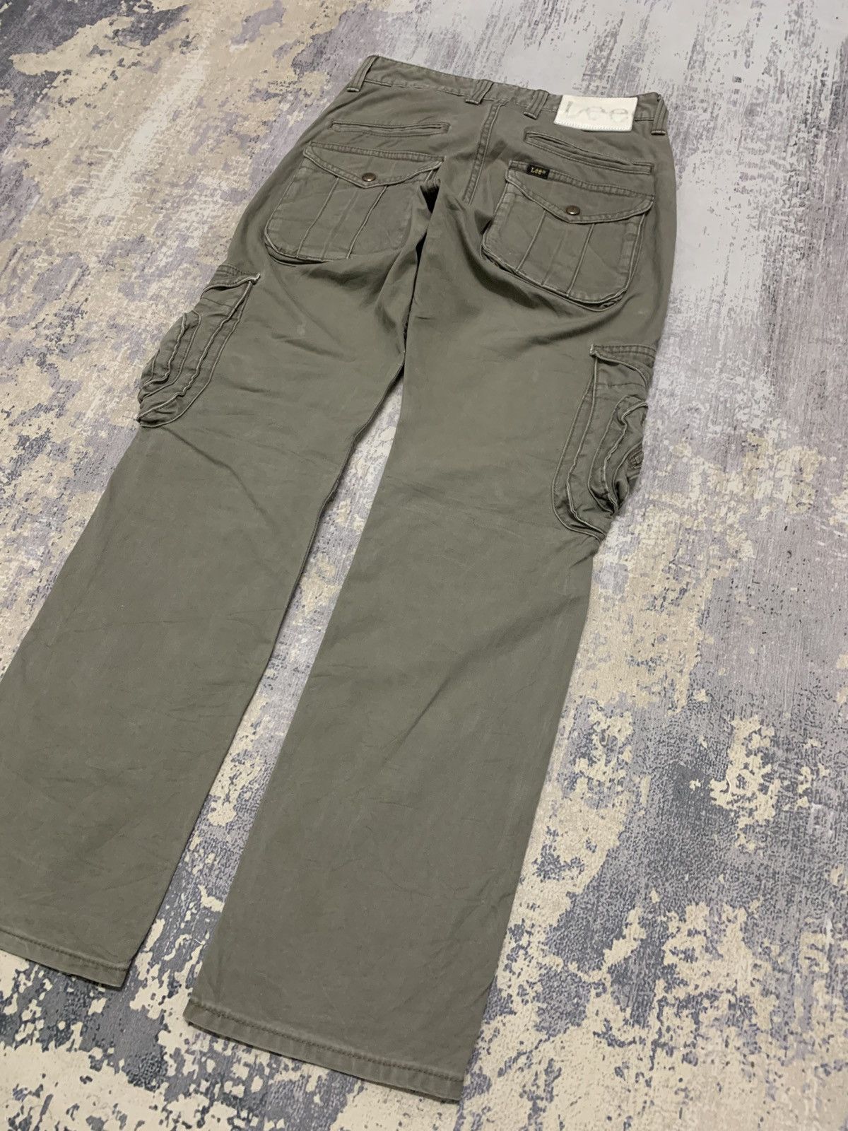 Lee VTG Lee 3D Zipper Pocket Cargo Pants Tactical Olive W29 Size US 29 - 14 Thumbnail