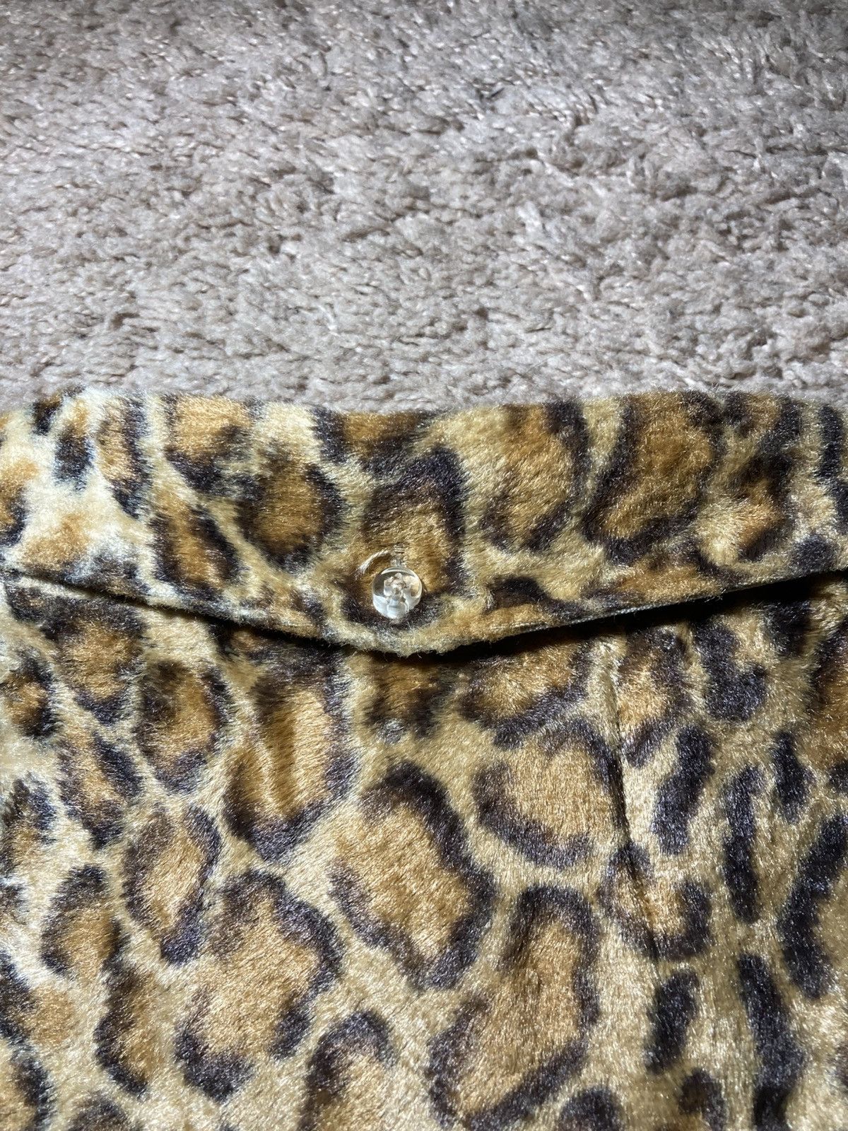 20471120 AW97 20471120 Leopard Button Down Shirt Deep Pile Fleece 90s Size US M / EU 48-50 / 2 - 11 Thumbnail