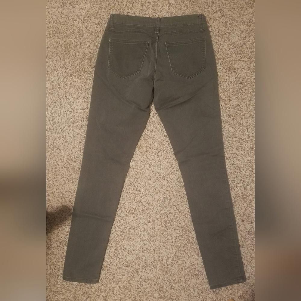 Forever 21 Forever 21 Olive Green Skinny Jeans Size 27 Size 27" / US 4 / IT 40 - 3 Thumbnail