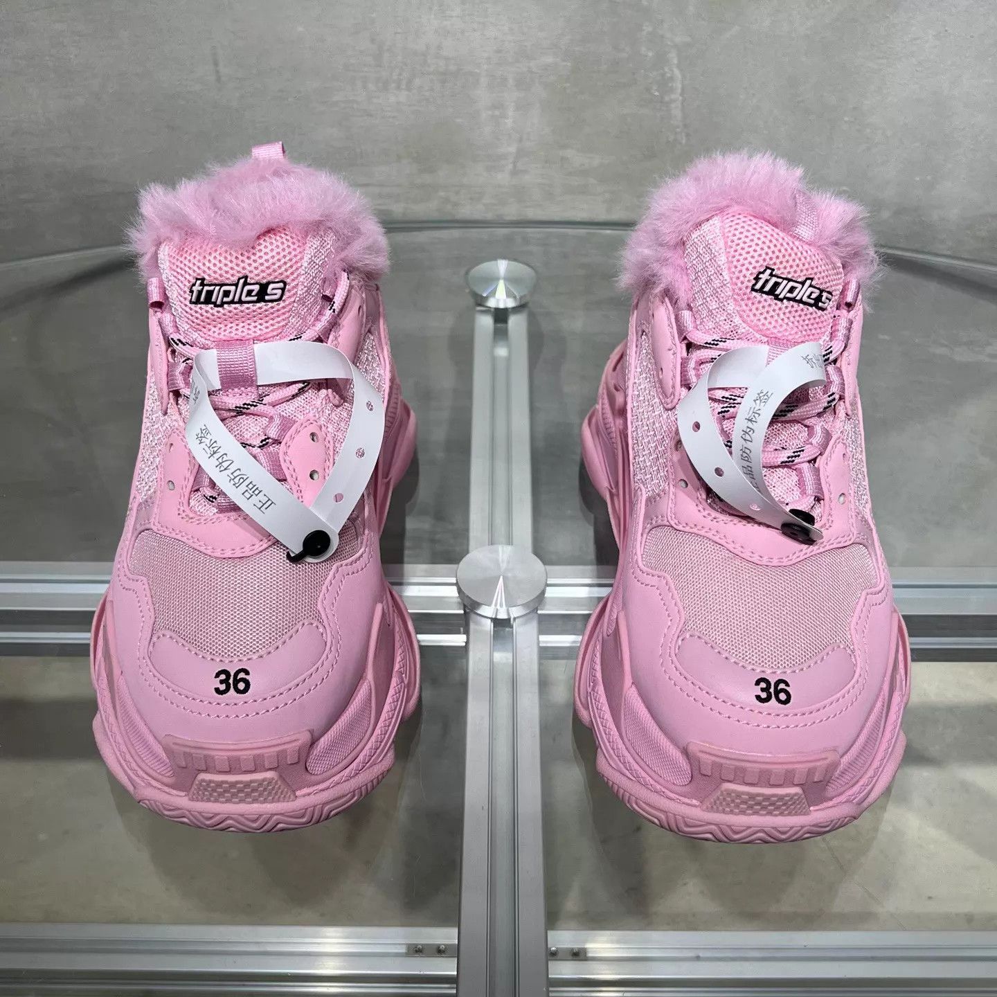 Balenciaga Balenciaga BLCG Triples Pink 36 Size US 5.5 / IT 35.5 - 1 Thumbnail