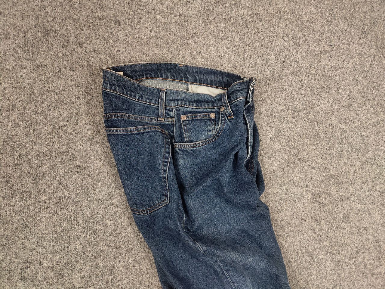 Helmut Lang Helmut Lang Jeans Femme Blue Straight Denim Boot Cut Unisex Size US 29 - 12 Thumbnail