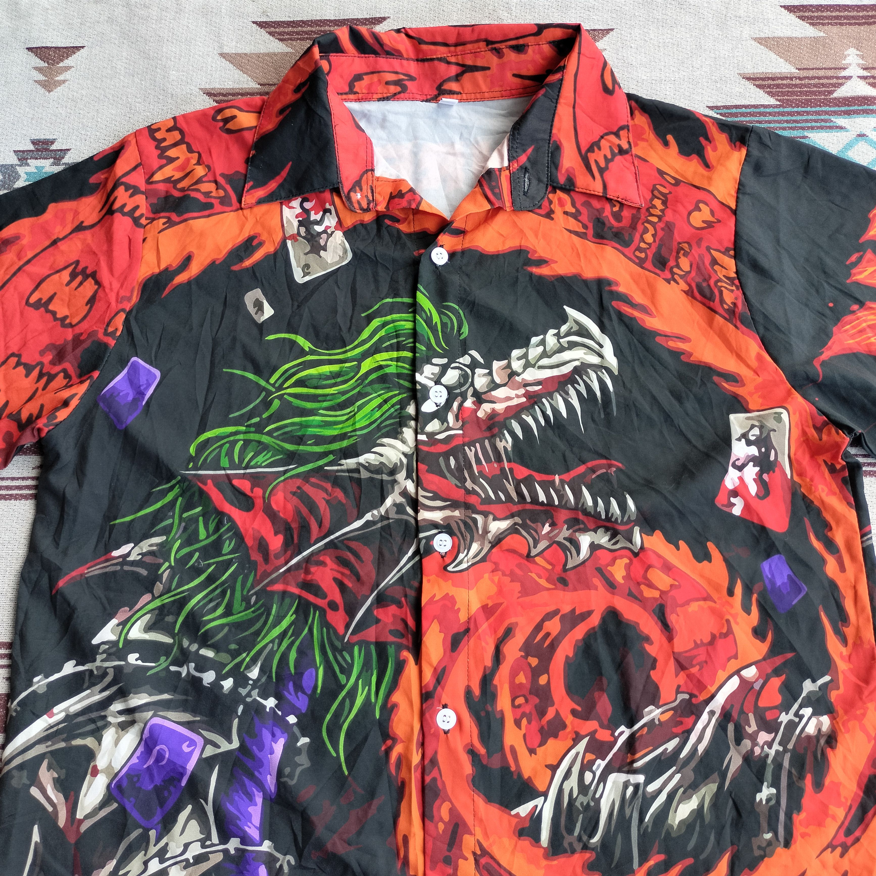 JNCO Nrez Dragon fire picture over ss shirt Size US M / EU 48-50 / 2 - 5 Thumbnail