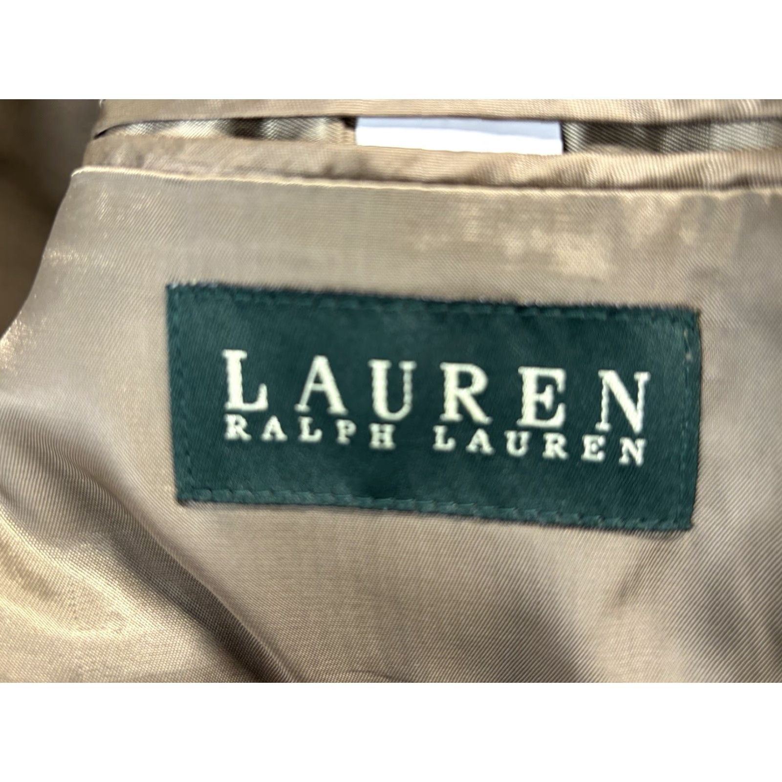 Ralph Lauren Lauren Ralph Lauren Herringbone Blazer Jacket Sport Coat Sz 44R Mens Brown Regular Two-Button Brown Herringbone Blazer Coat Jacket Size 44R - 5 Thumbnail