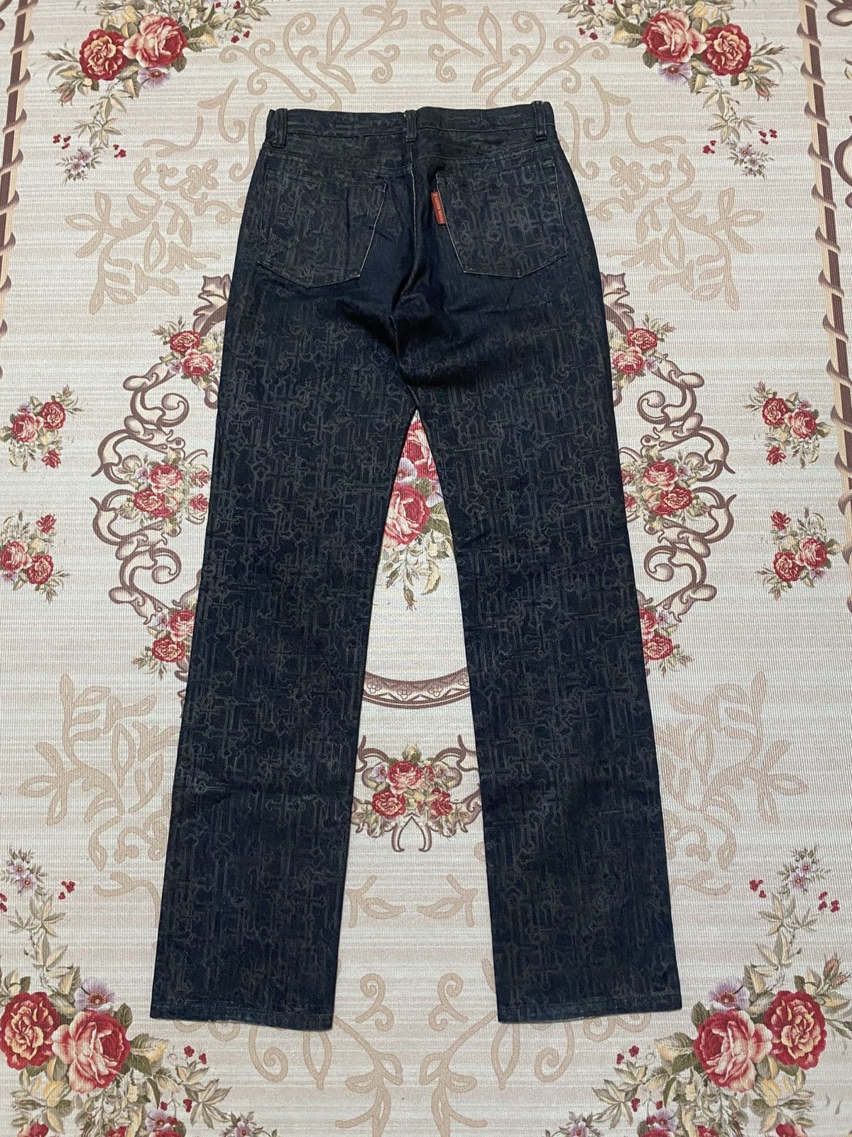 If Six Was Nine Rare Custom Culture Crossover Over Print Punk Style Denim Size US 27 - 9 Thumbnail