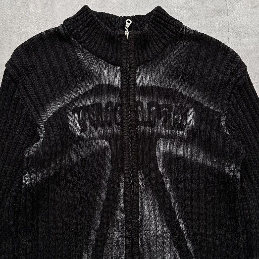 Hysteric Glamour × Undercover 00s Tribal Torso Knit Ribbed Zip Sweater LGB Impala Vibe Size US M / EU 48-50 / 2 - 5 Thumbnail