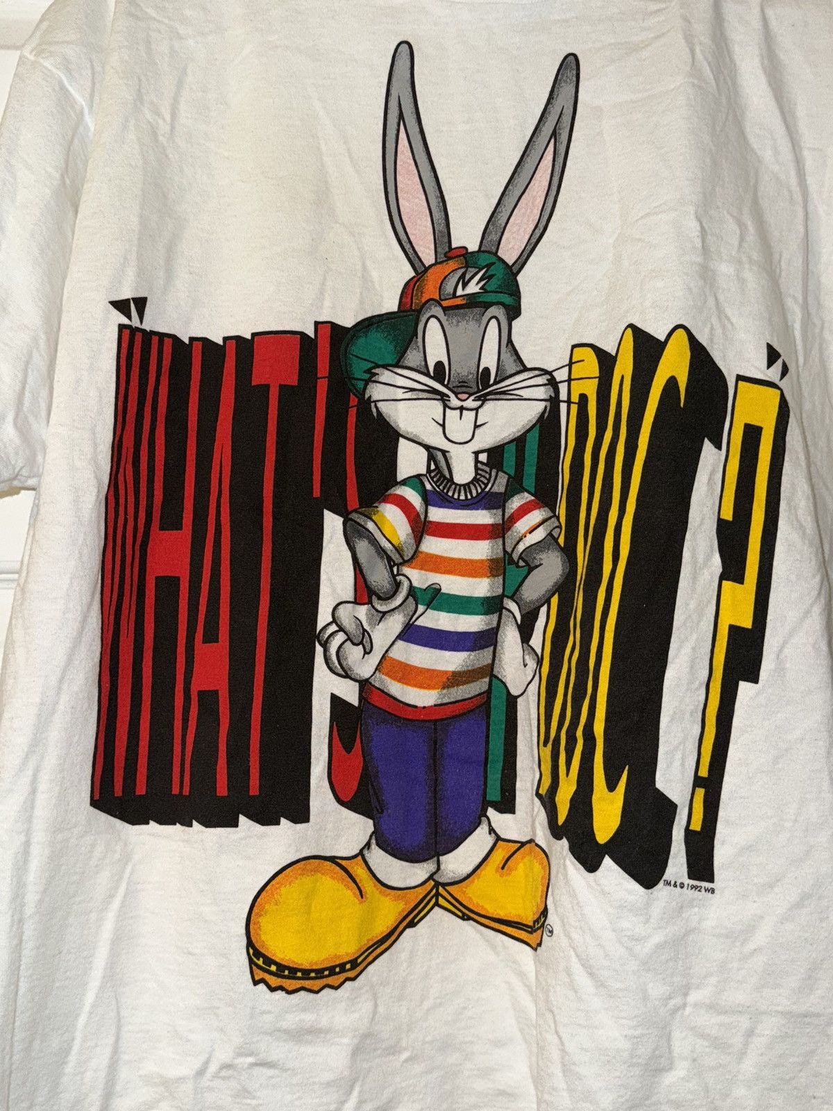 Warner Bros Warner Bros. Looney Tunes Bugs Bunny What’s Up Doc? XL Mens Size US XL / EU 56 / 4 - 21 Thumbnail