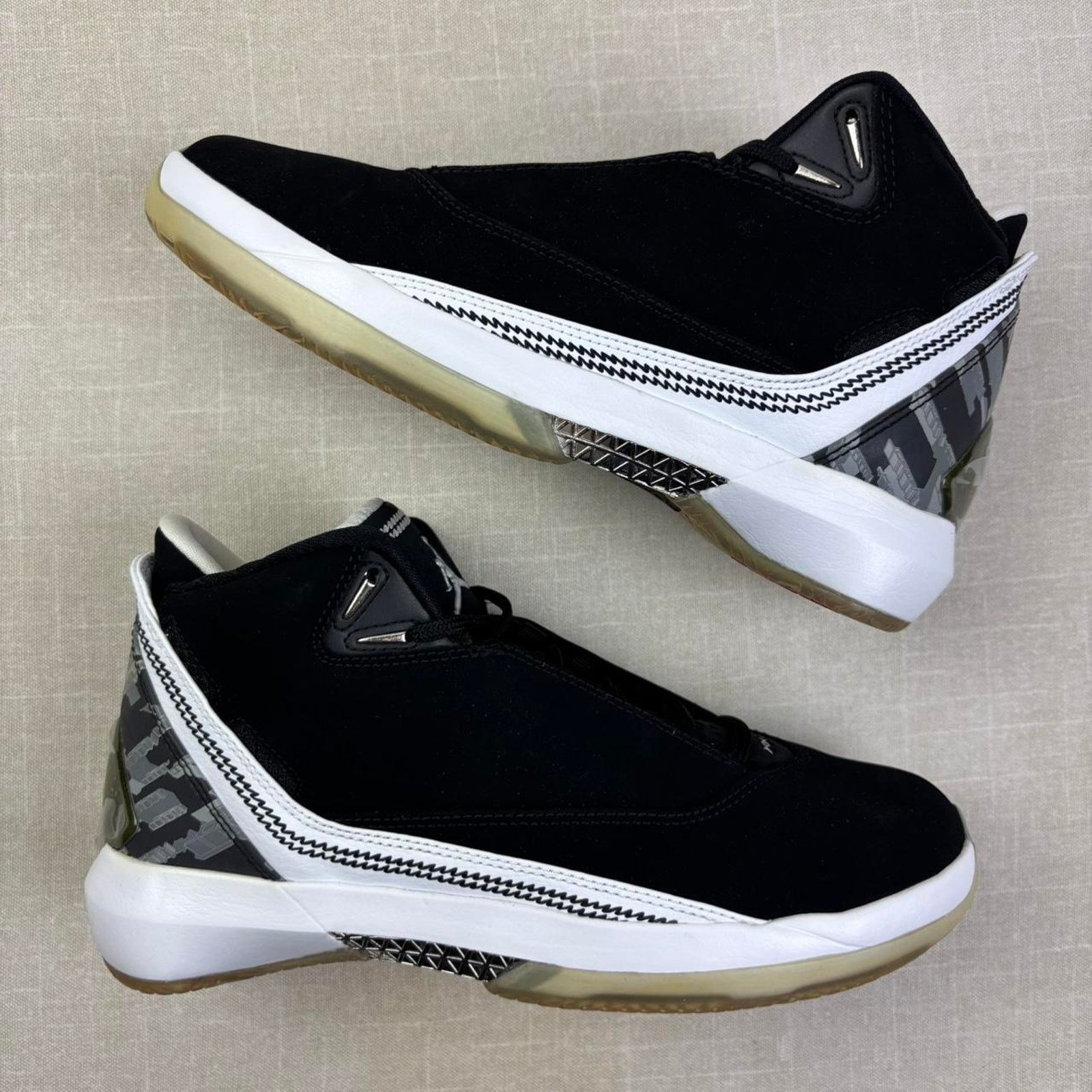 Jordan Brand 🐼 Jordan 22 Retro “White Black CDP” 7W Size US 7 / IT 37 - 2 Thumbnail