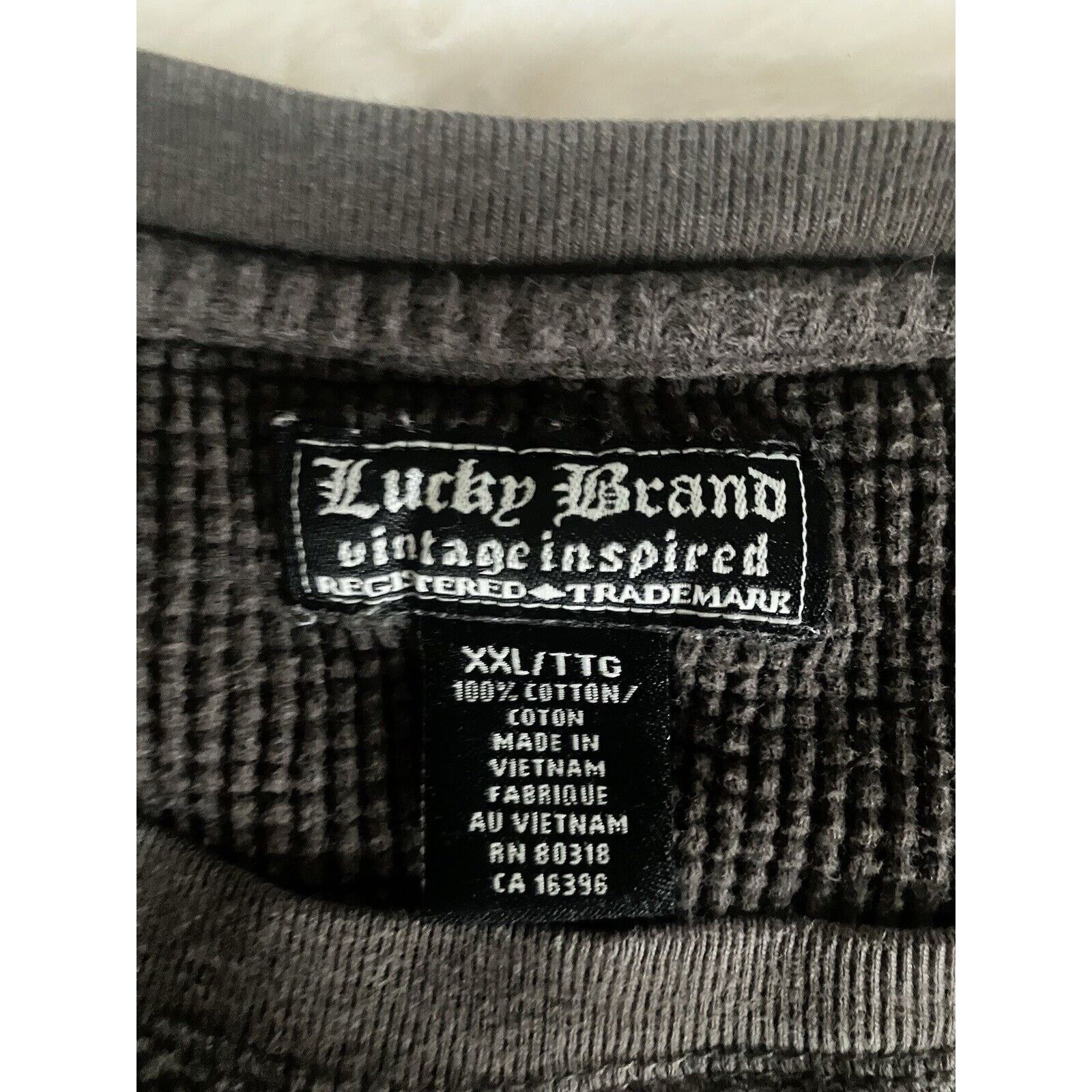Lucky Brand LUCKY Brand T-Shirt Mens XX Gray Lightweight Knit Pullover Size US XXL / EU 58 / 5 - 4 Thumbnail