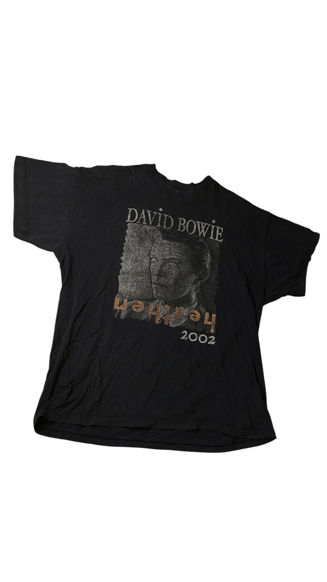 Band Tees × Vintage 2002 Heathen David Bowie Concert with Suede T Shirt Size US L / EU 52-54 / 3 - 1 Thumbnail