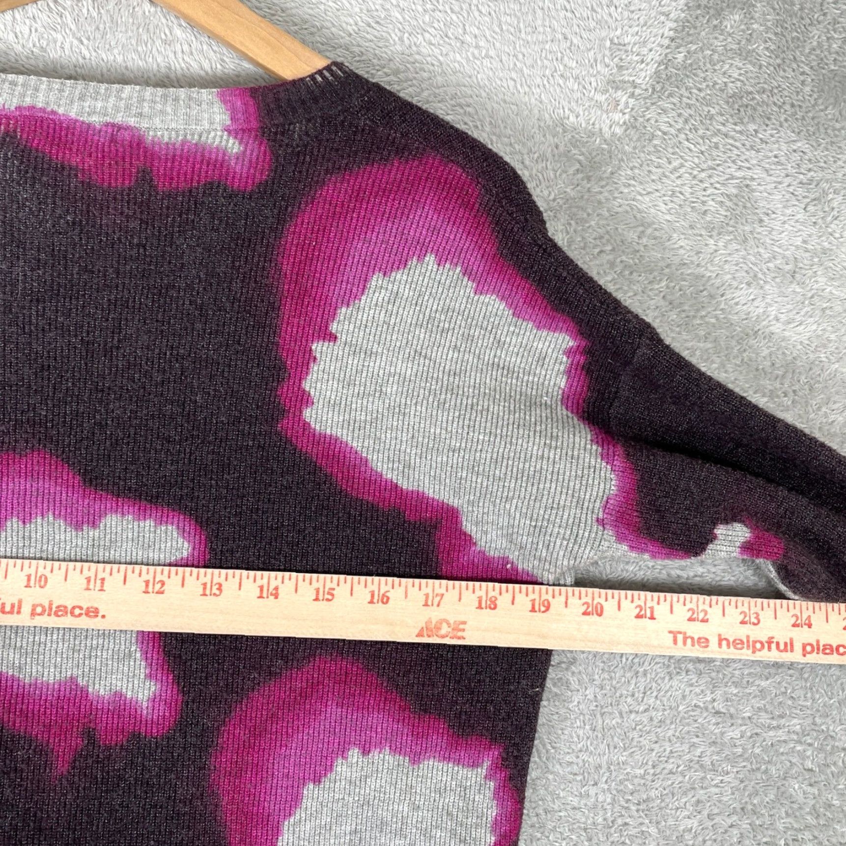 Vintage VINTAGE Jamison Sweater Womens M Purple Abstract Tie Dye Knit Crew Neck Pullover Size M / US 6-8 / IT 42-44 - 6 Thumbnail