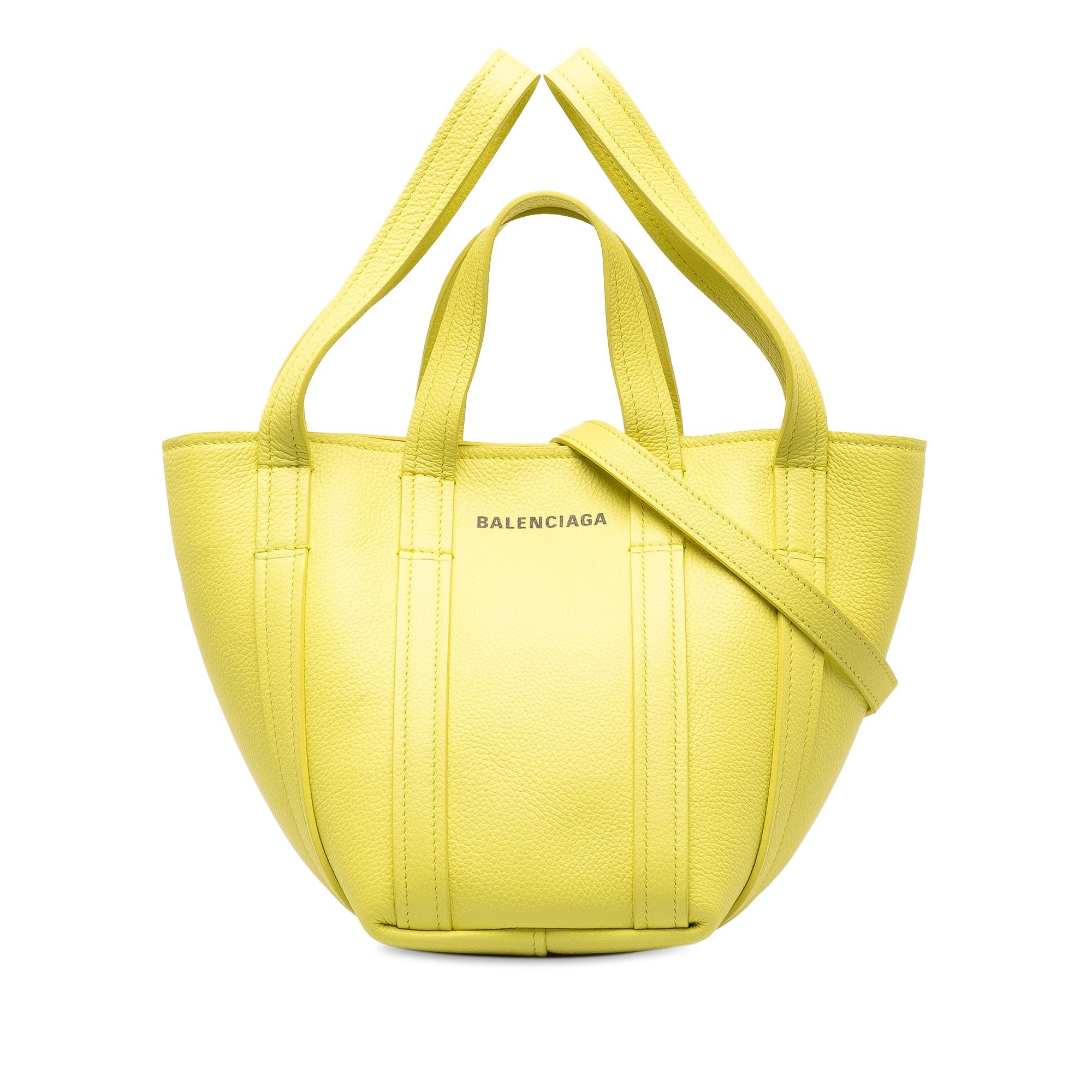 image of Balenciaga Xs Everyday North-South Tote Satchel in Yellow, Women's