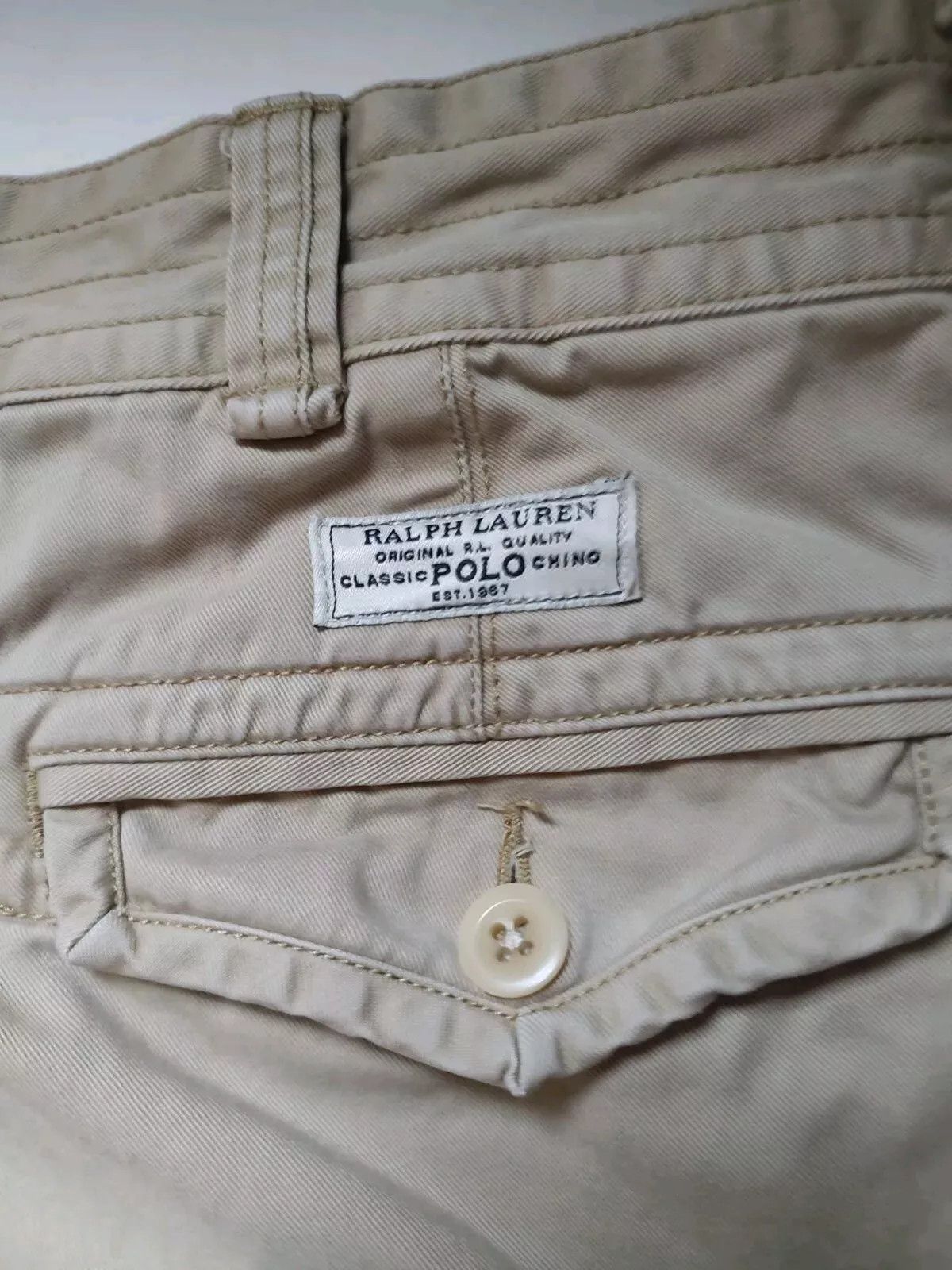 Polo Ralph Lauren Polo Ralph Lauren Classic Twill Cargo Shorts Tan Distressed Size US 38 / EU 54 - 7 Thumbnail