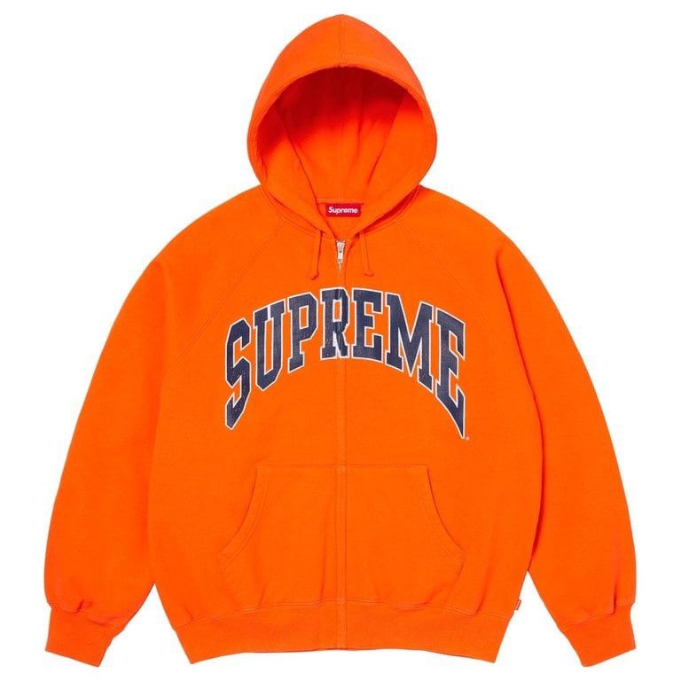 Supreme Riptop Hooded Pullover M オレンジ Supreme Supreme Spread Zip Up Hooded Sweatshirt Orange | Grailed