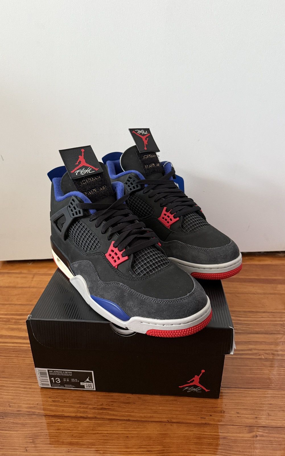 Jordan Brand RARE AIR JORDAN 4( GOLD STITCHING) Size US 13 / EU 46 - 2 Thumbnail