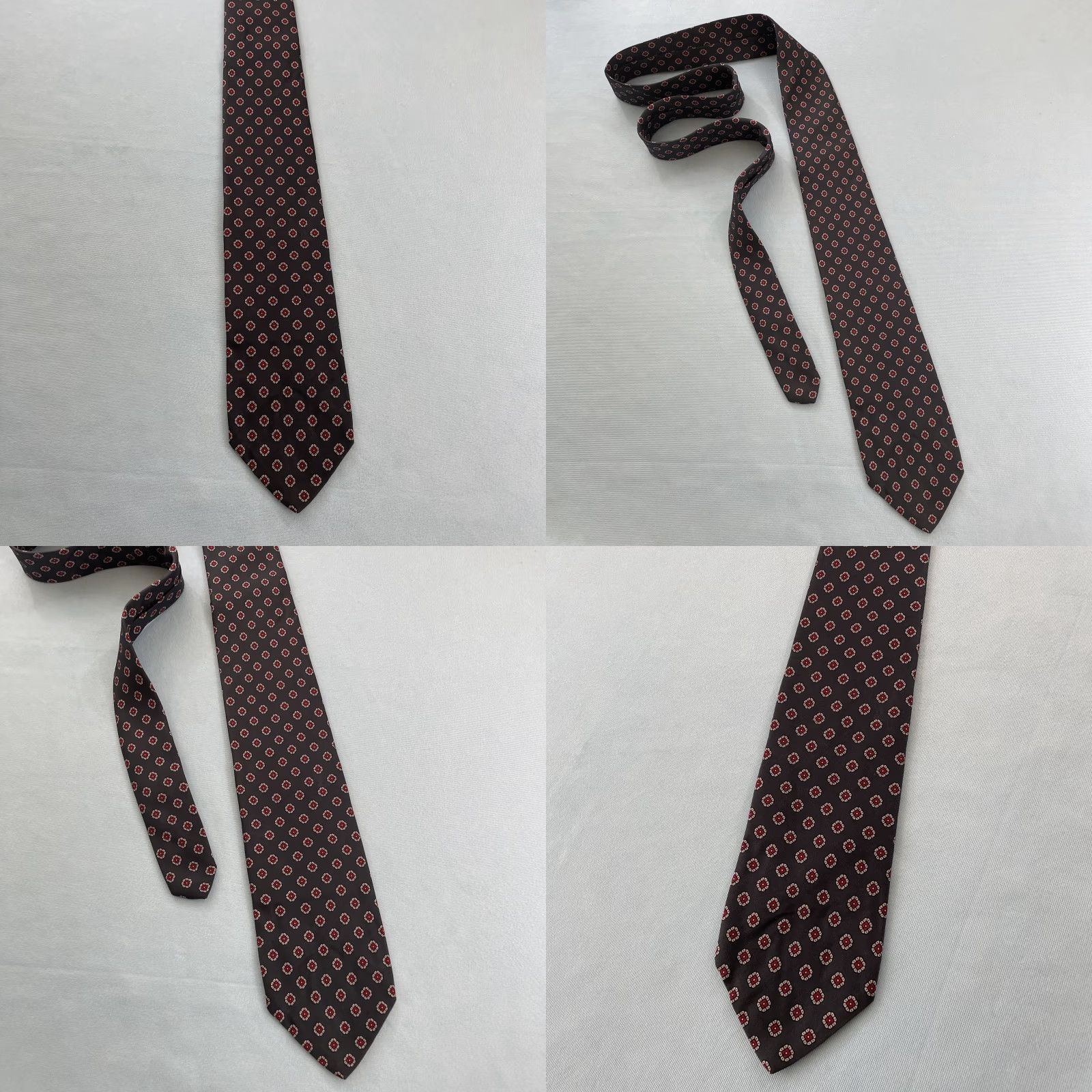 Brooks Brothers VINTAGE Brooks Brothers Makers Neck Tie Pure Silk Black Red Floral Neat 3.2x58 USA Black Red 100% Silk Tie Vintage Necktie Mens Silk Tie Size ONE SIZE - 11 Thumbnail