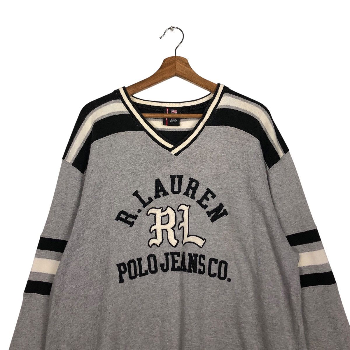 Japanese Brand × Ralph Lauren 📌Vintage Sweatshirt R Lauren Ralph Lauren Jeans Big Logo Size US L / EU 52-54 / 3 - 4 Thumbnail