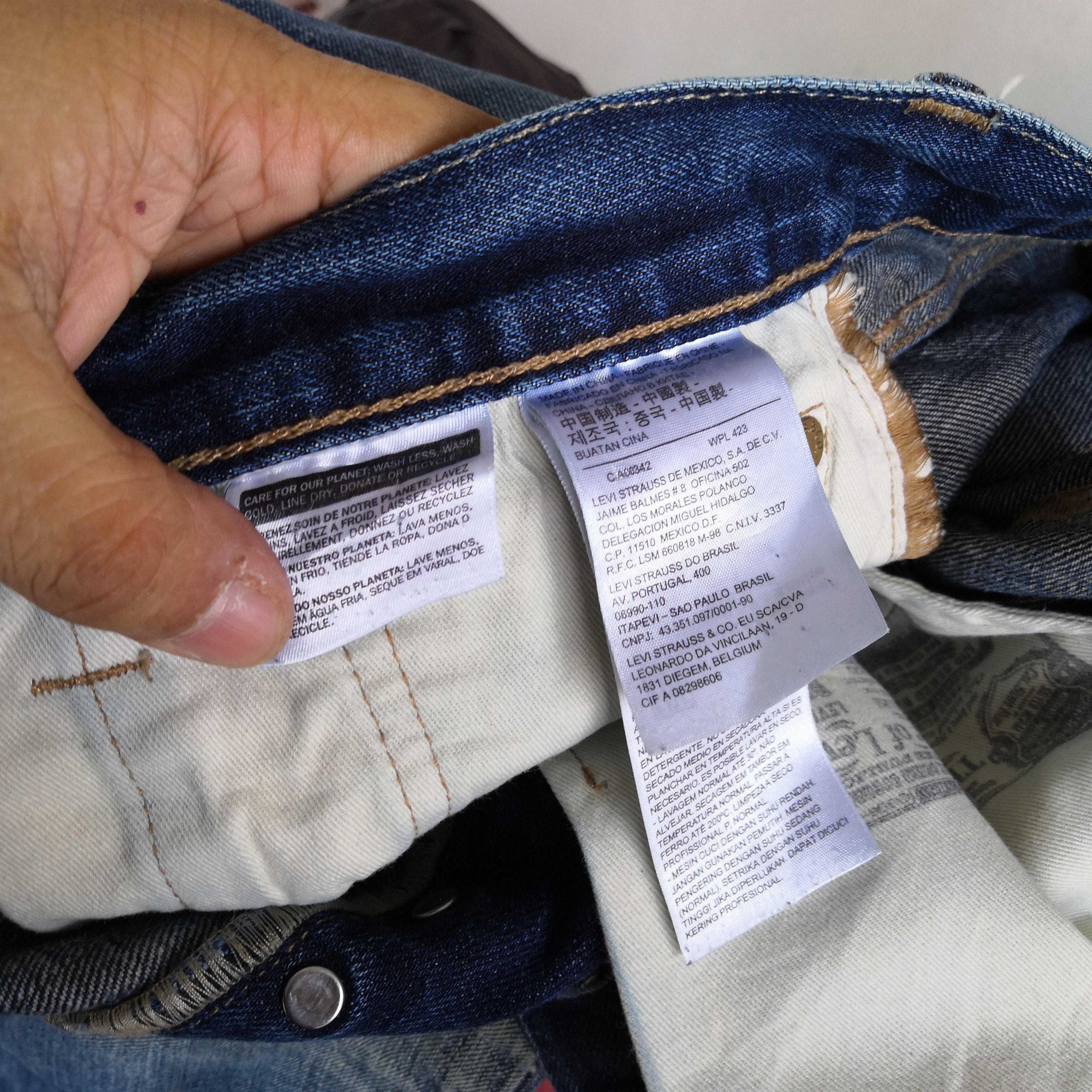 Levi's Vintage Levis 501 Denim Levi's 501 Distressed Faded Jeans Size US 32 / EU 48 - 8 Thumbnail