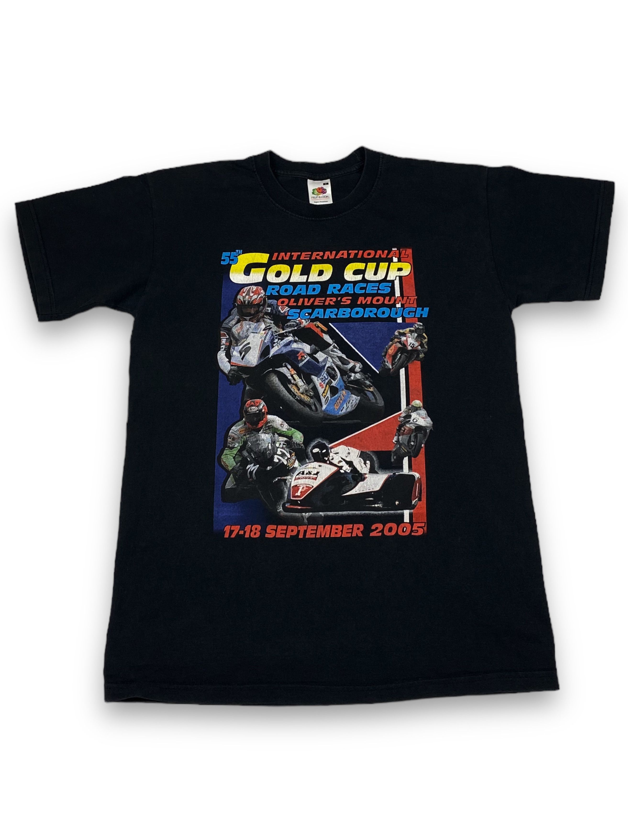 Vintage 2005 VINTAGE TT Moto GOLD CUP Racing Black T-Shirt M718 Size US S / EU 44-46 / 1 - 2 Thumbnail