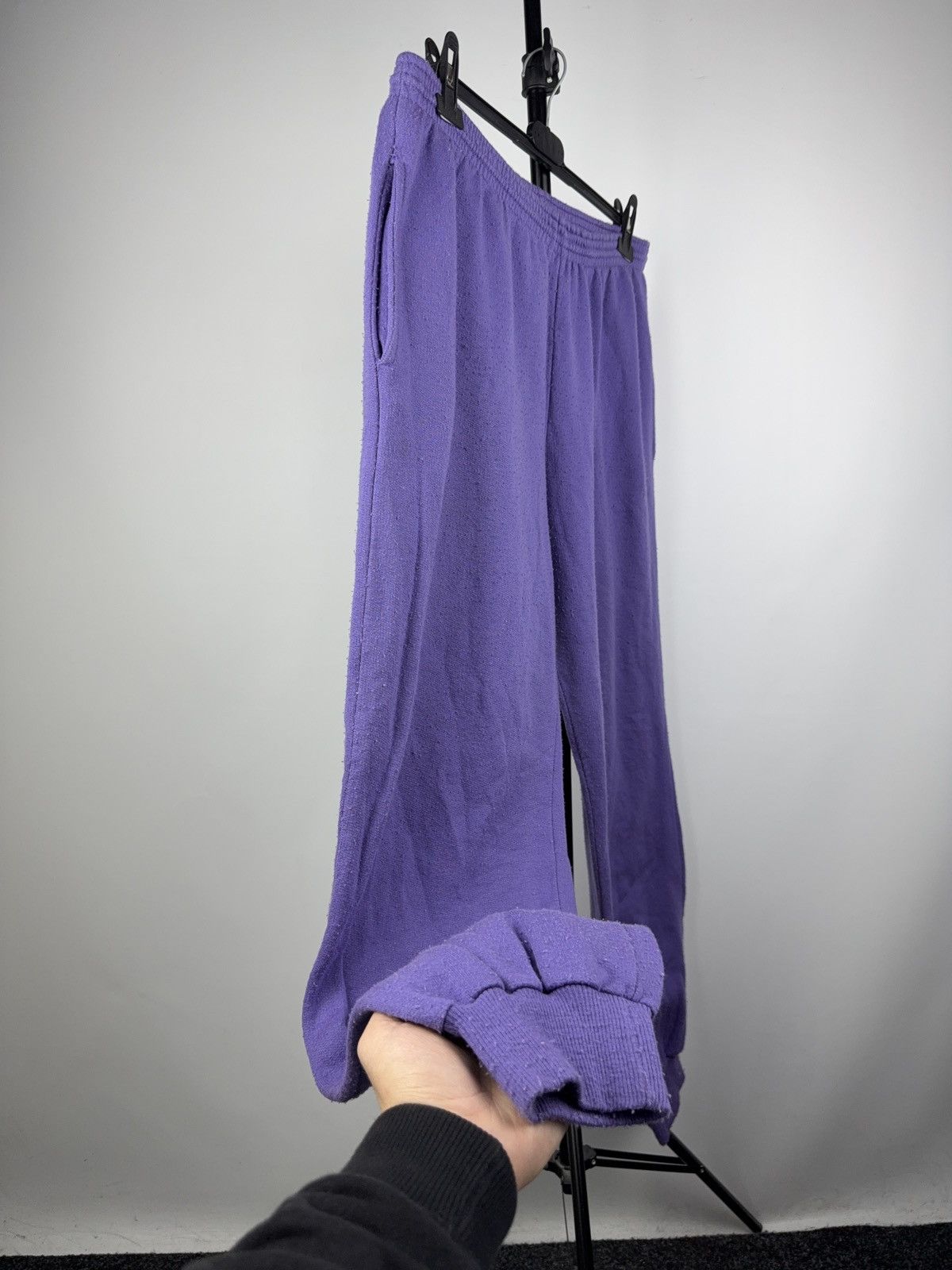 Puma Retro Vintage 90s Puma Made in Italy Purple Sweatpants L-XL Size US 36 / EU 52 - 2 Thumbnail